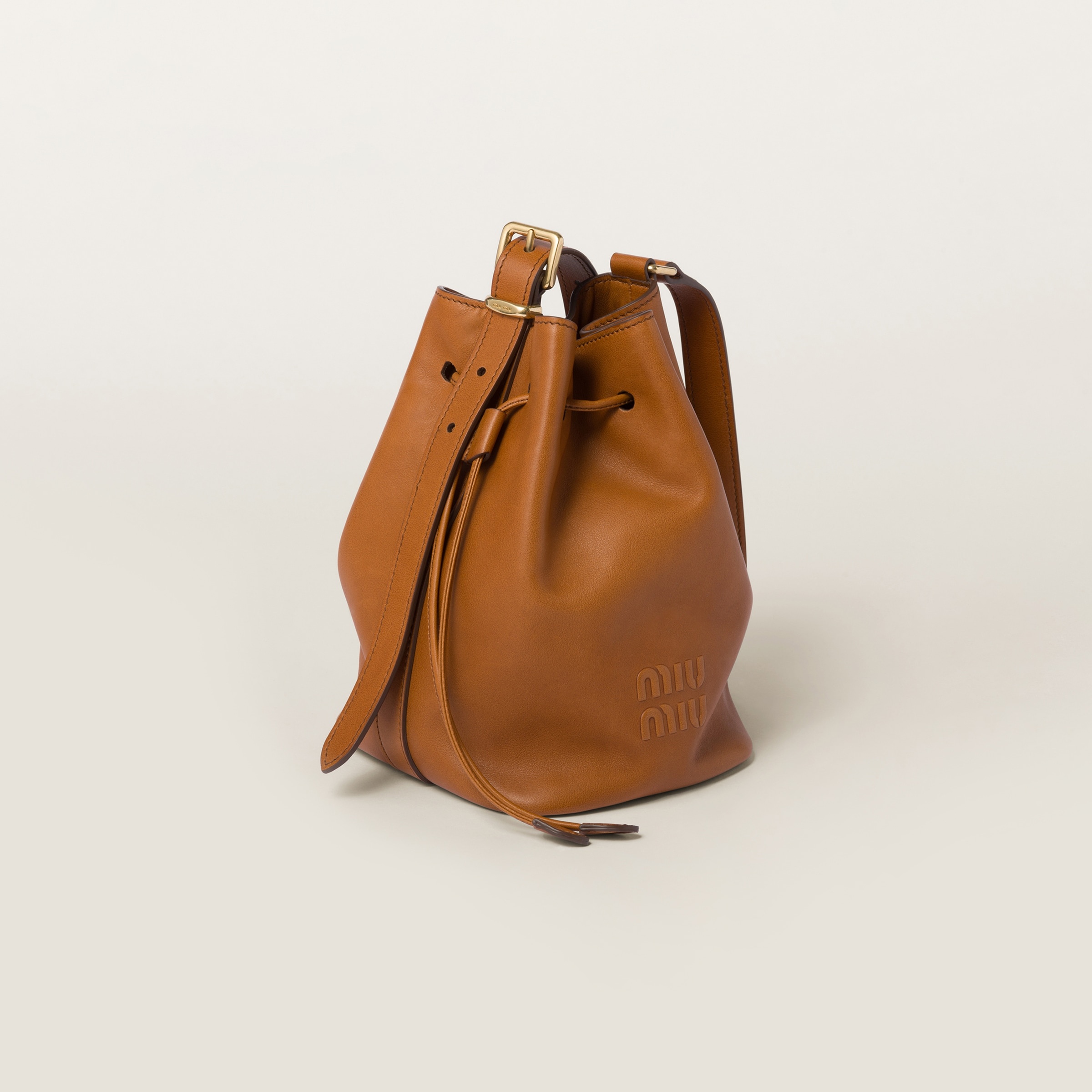 Leather bucket bag - 3