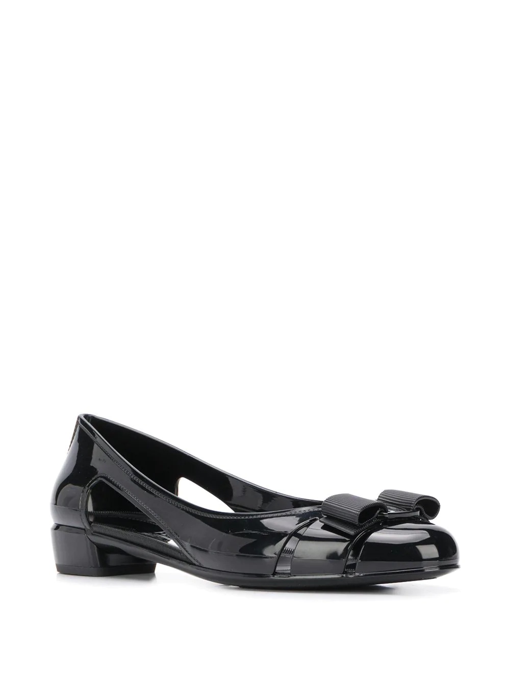 bow-detail flat pumps - 2