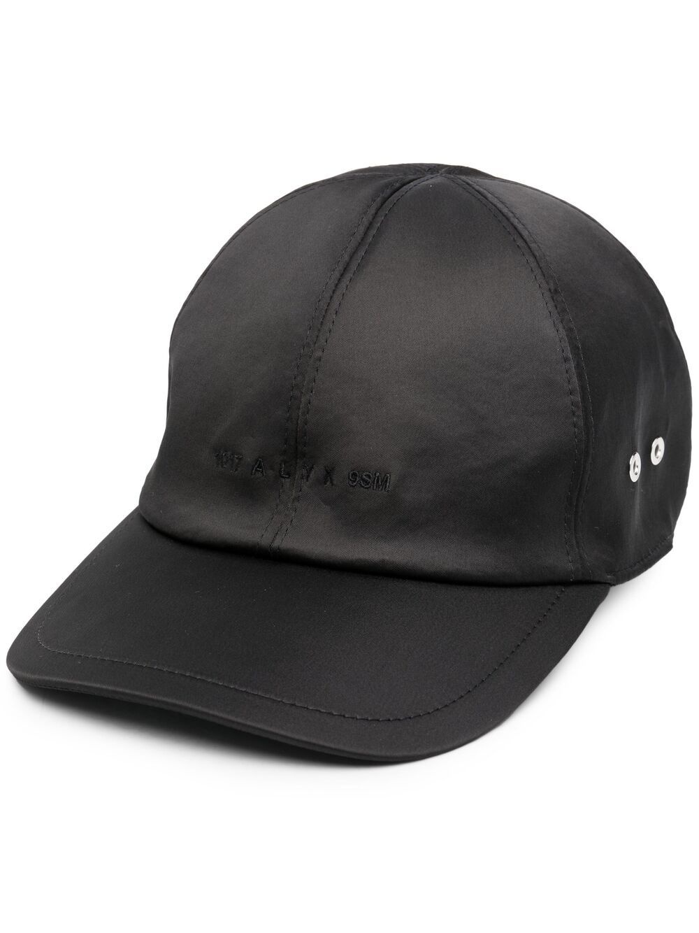 satin logo baseball cap - 1