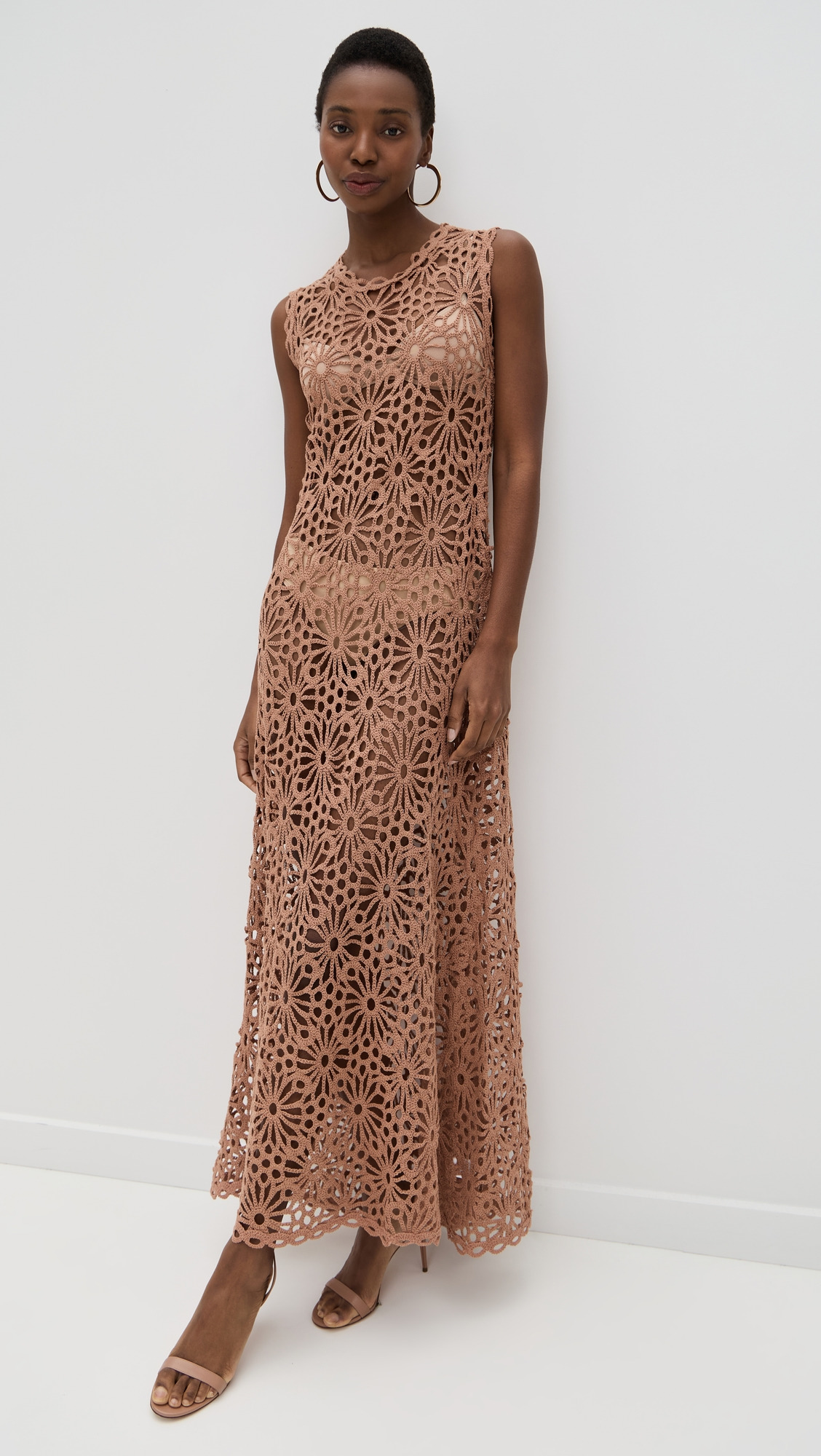 Sleeveless Swing Maxi Dress - 1