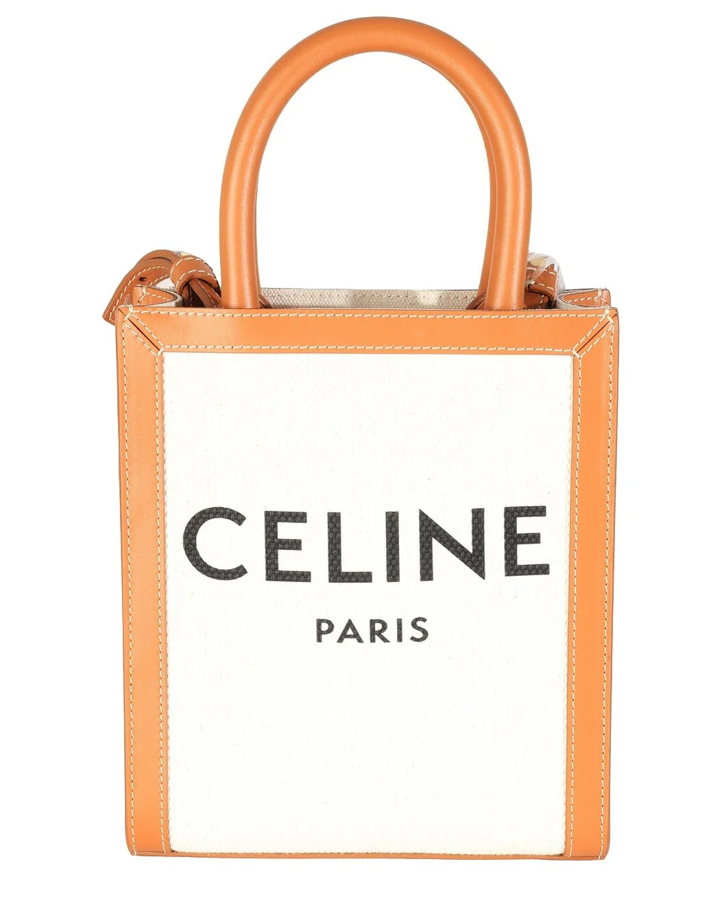 CELINE Beige Canvas Mini Vertical Cabas Bag (Authentic Pre-Loved) - 1