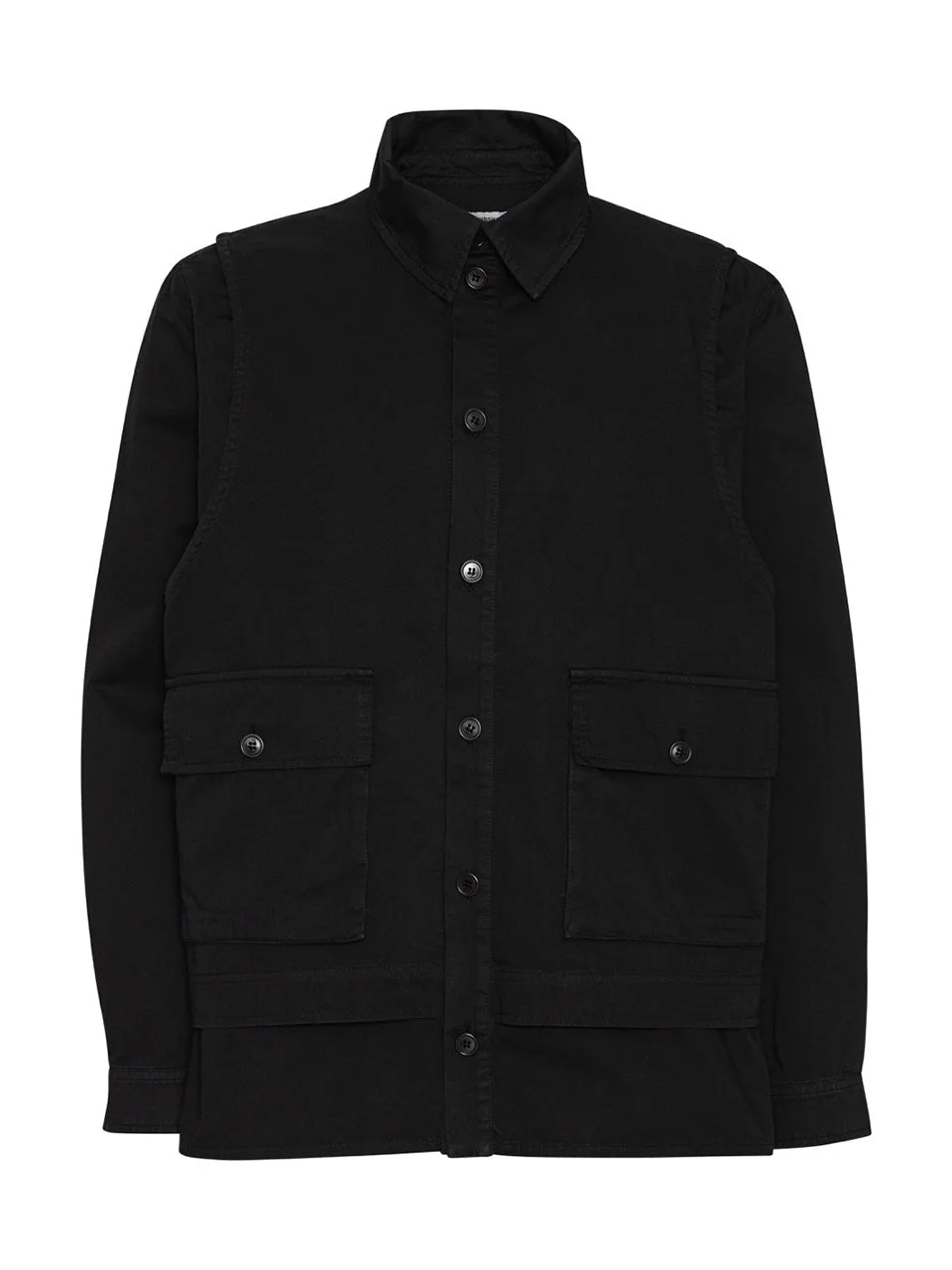 VEST SHIRT - BLACK - 1