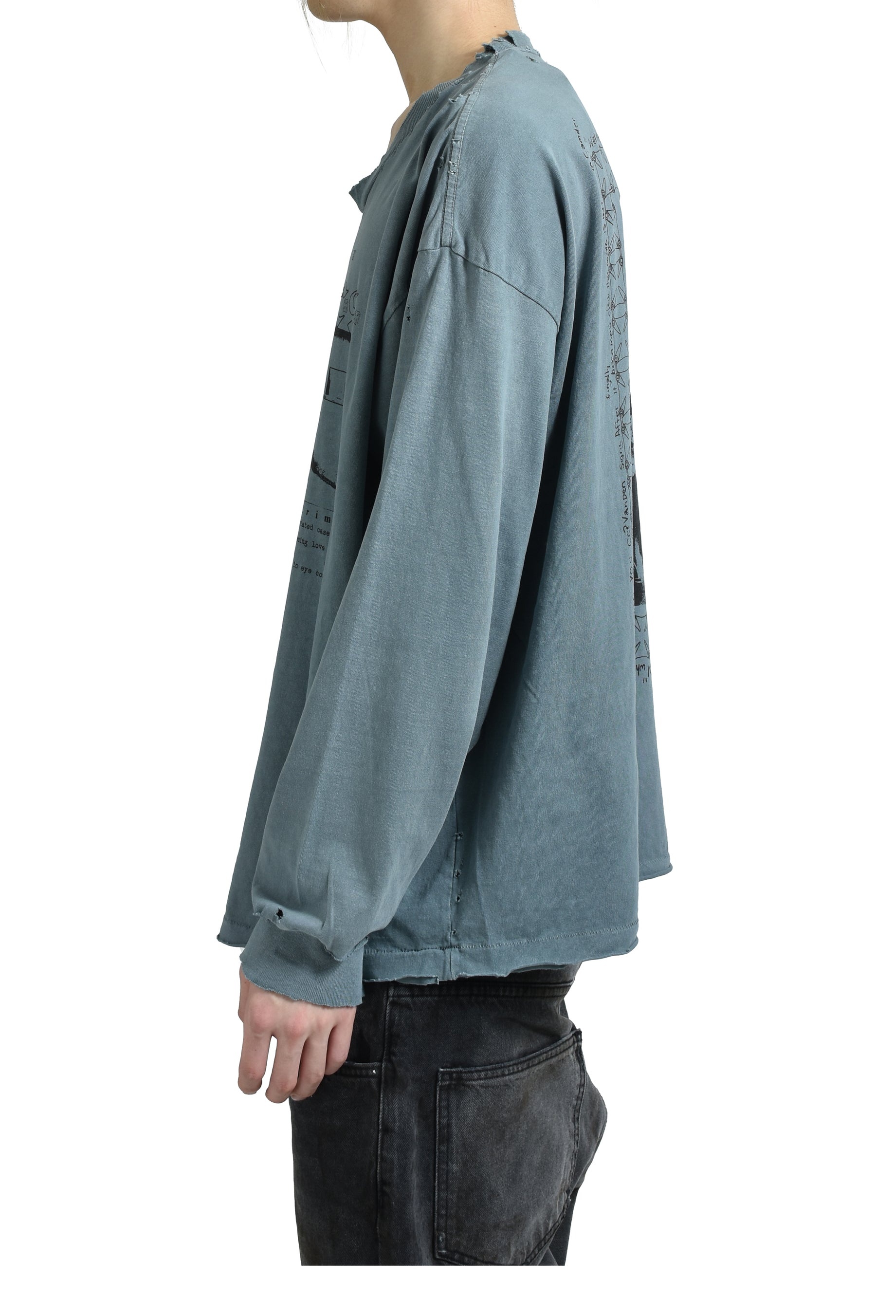BOY IN CHAINS LS T-SHIRT / FADED BLU - 3