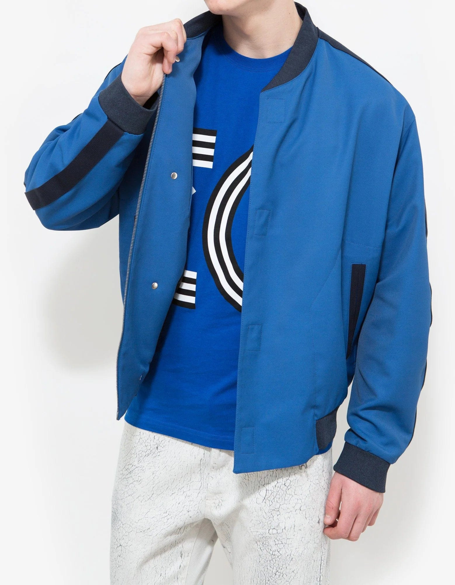 Balenciaga Electric Blue Bomber Jacket - 2