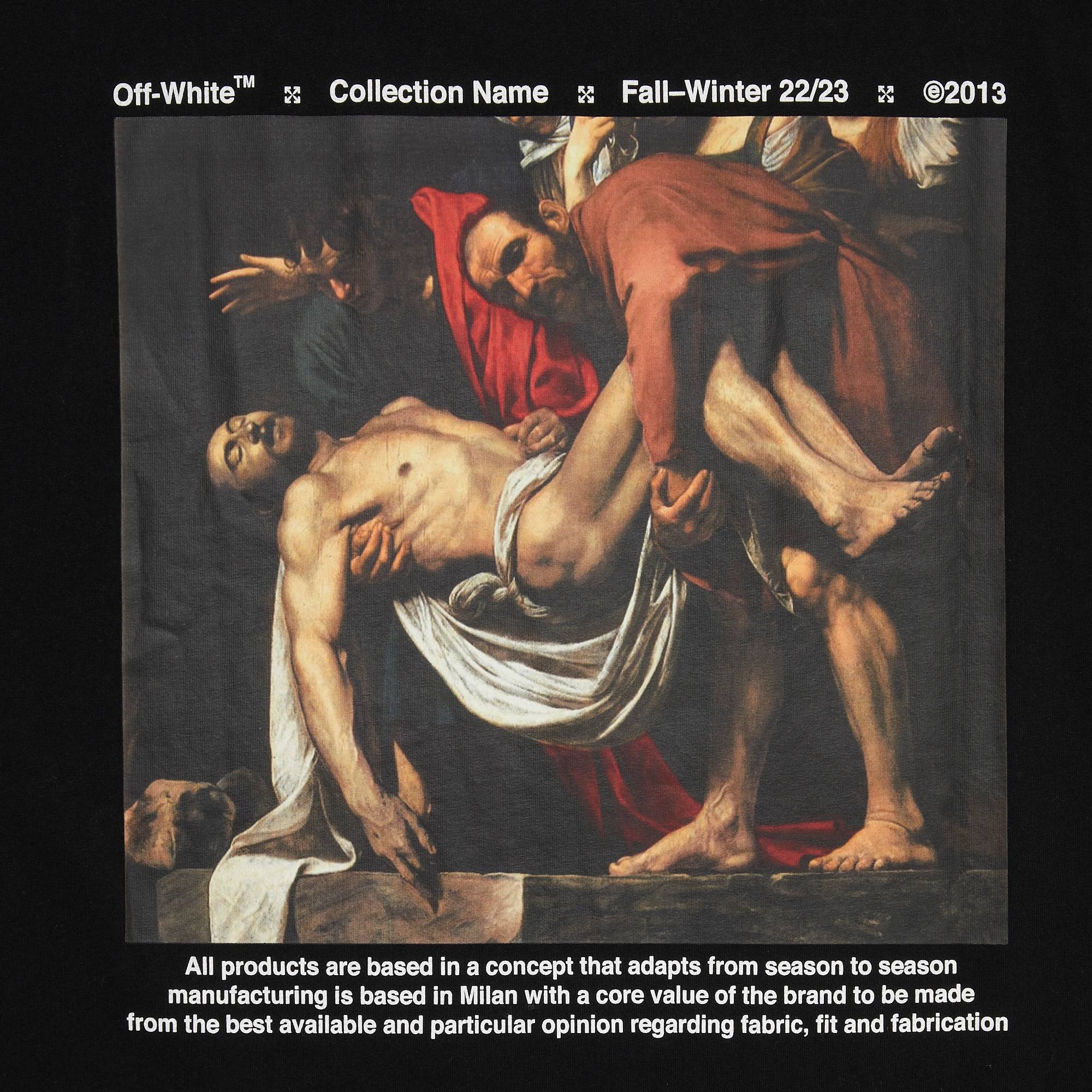 Off-White Caravaggio Deposition Over Short-Sleeve Tee 'Black/White' - 3