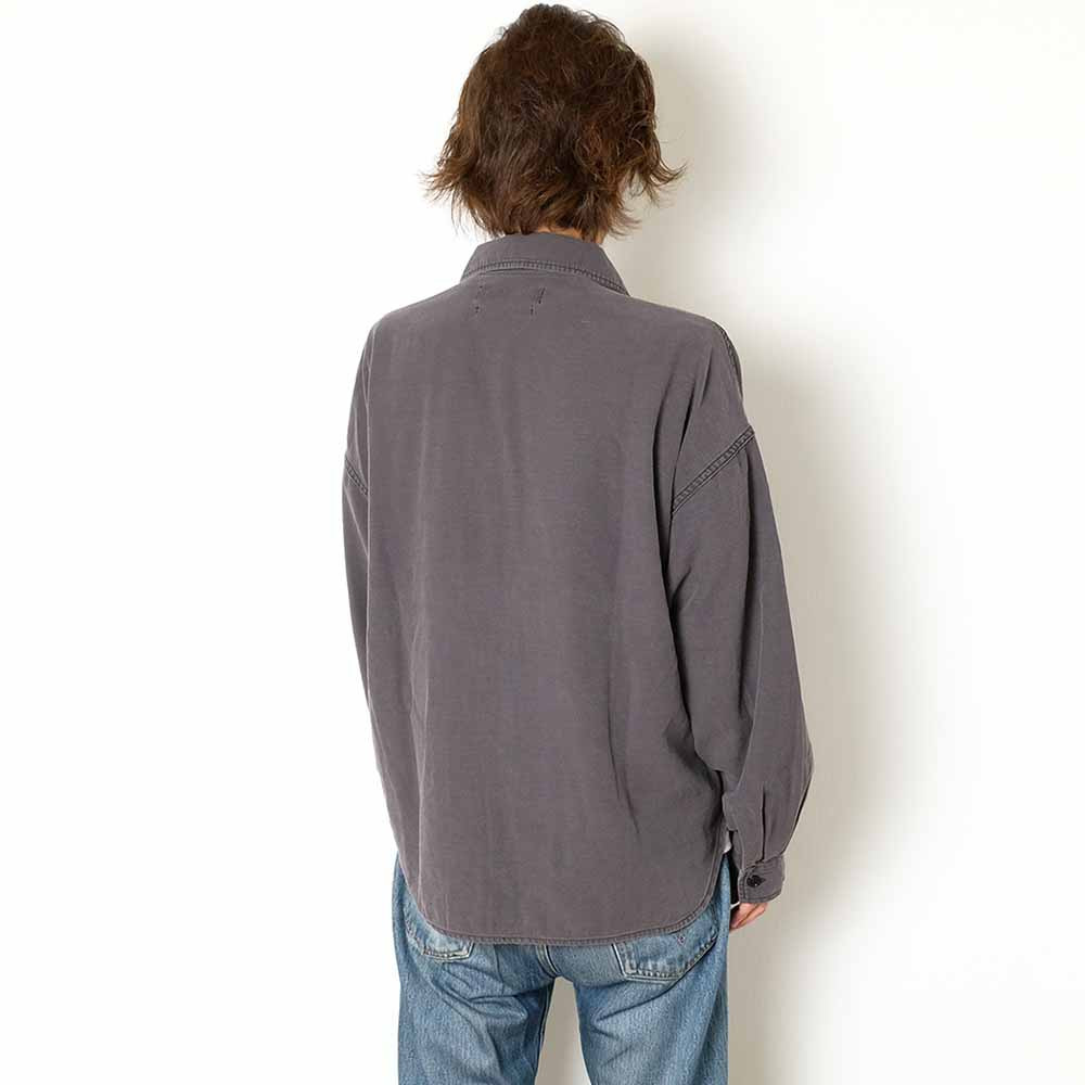 WIDE MILITARY SHIRT - Big Flower Studs - RN2043SDP - 11