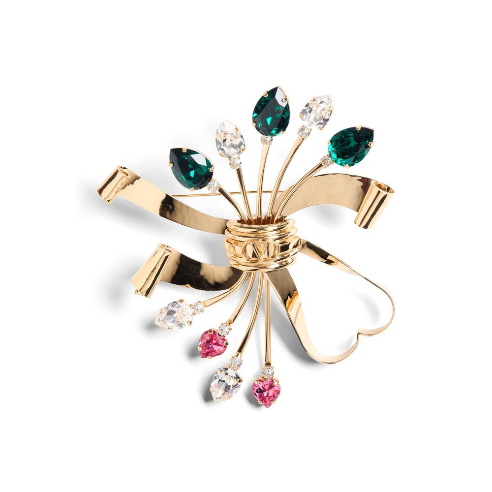 Valentino Garavani Gold Brooches & Pins Women - 3