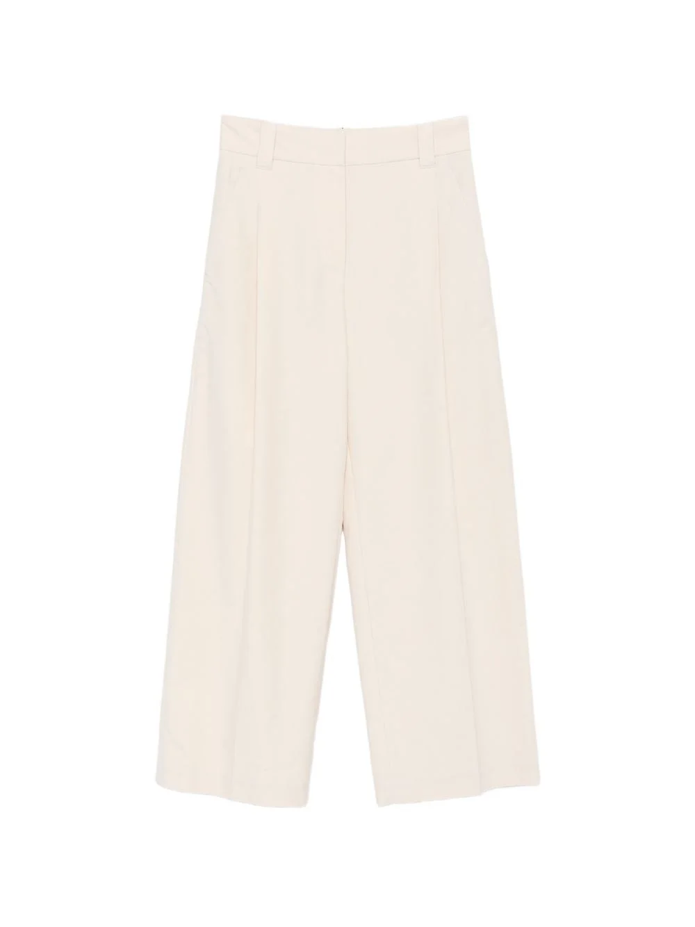 Cotton wide-leg trousers - 1