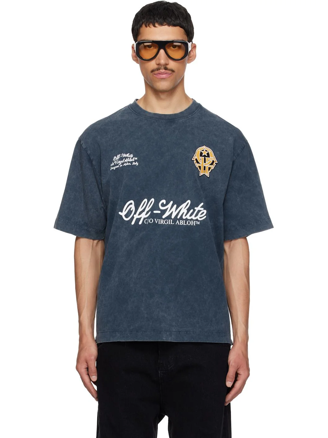 Navy Sporty 4 Skate T-shirt - 1