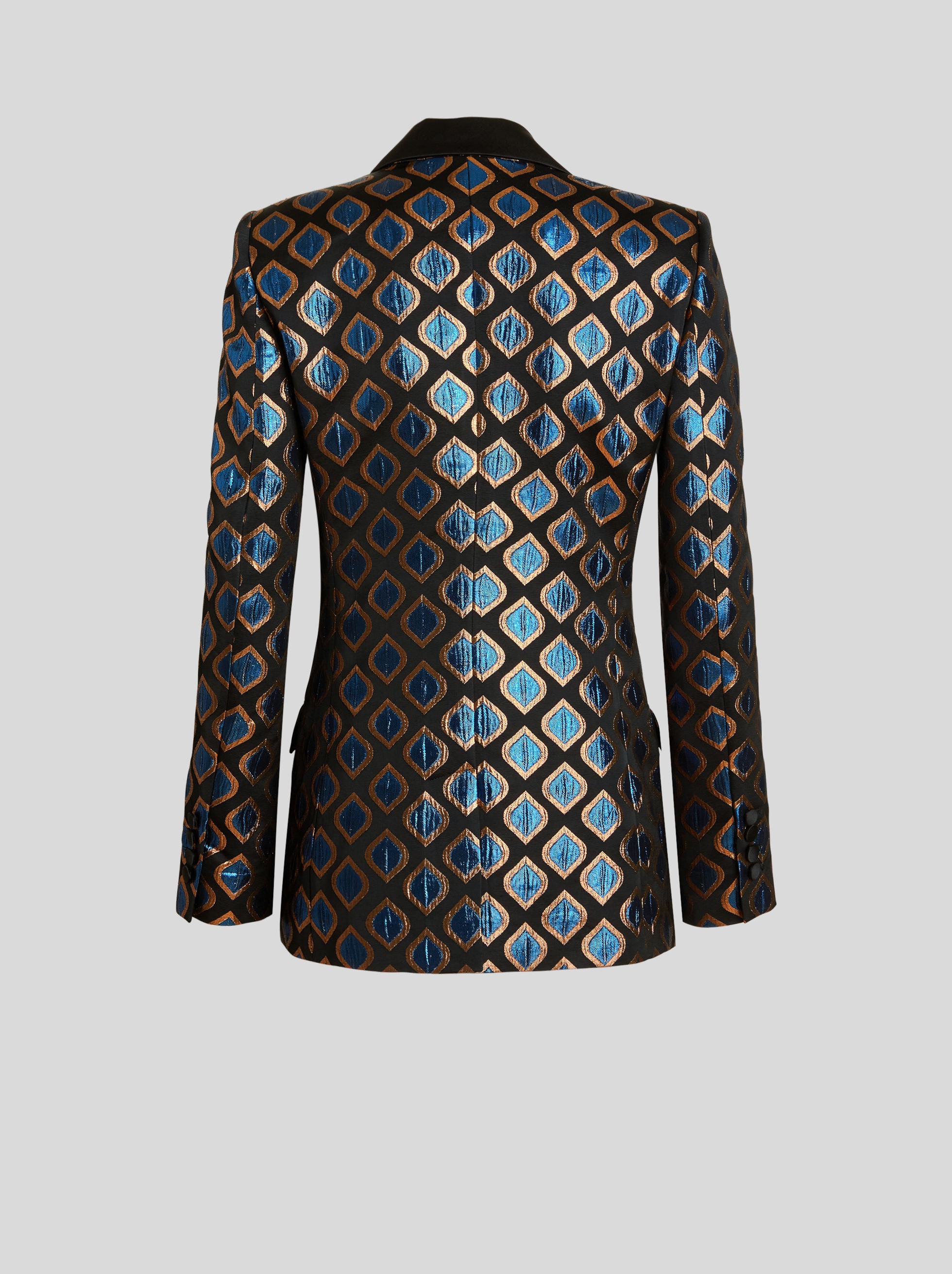 JACQUARD JACKET WITH TIE-PRINT DESIGN - 5