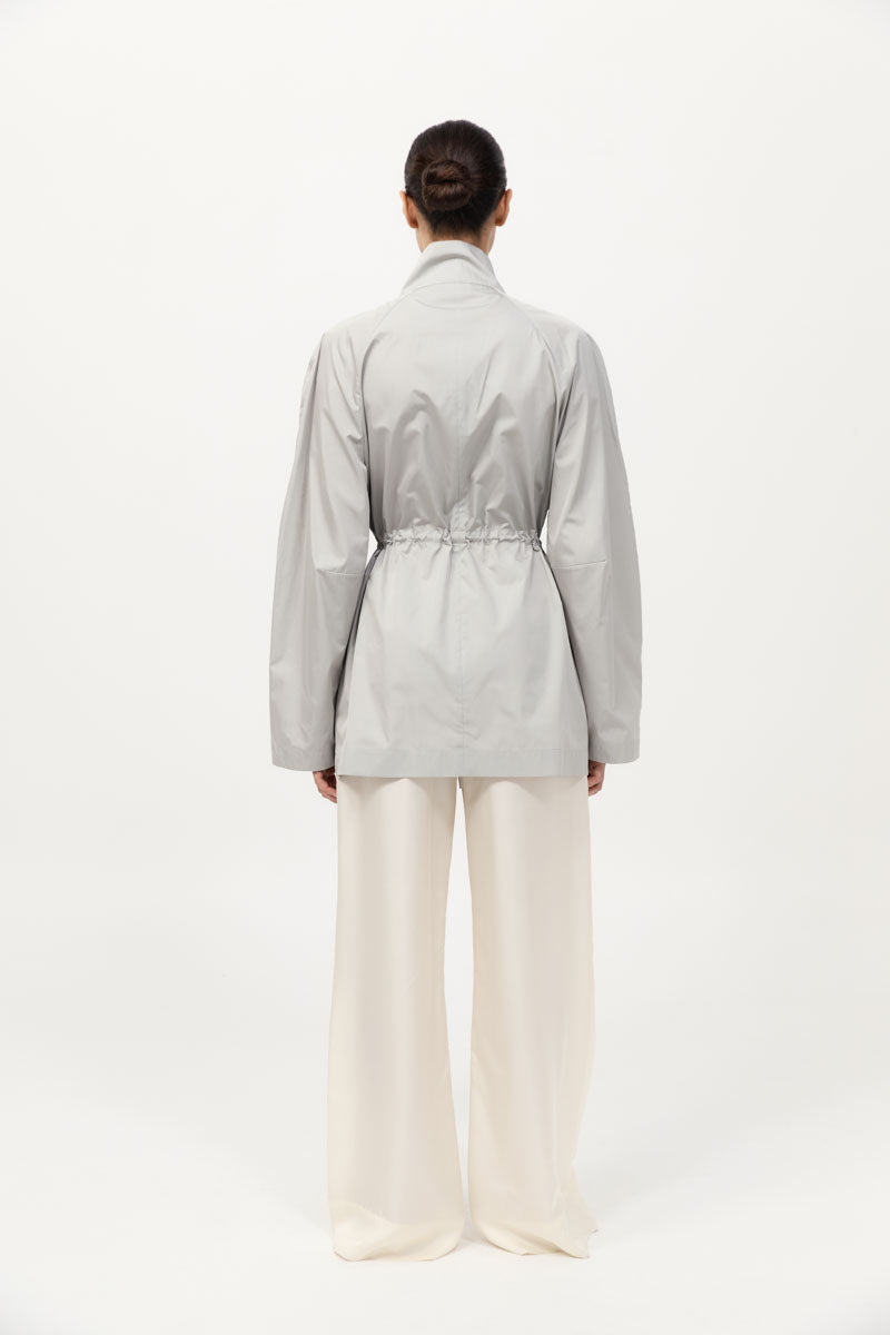 Paper Taffeta Parka - Silver - 5