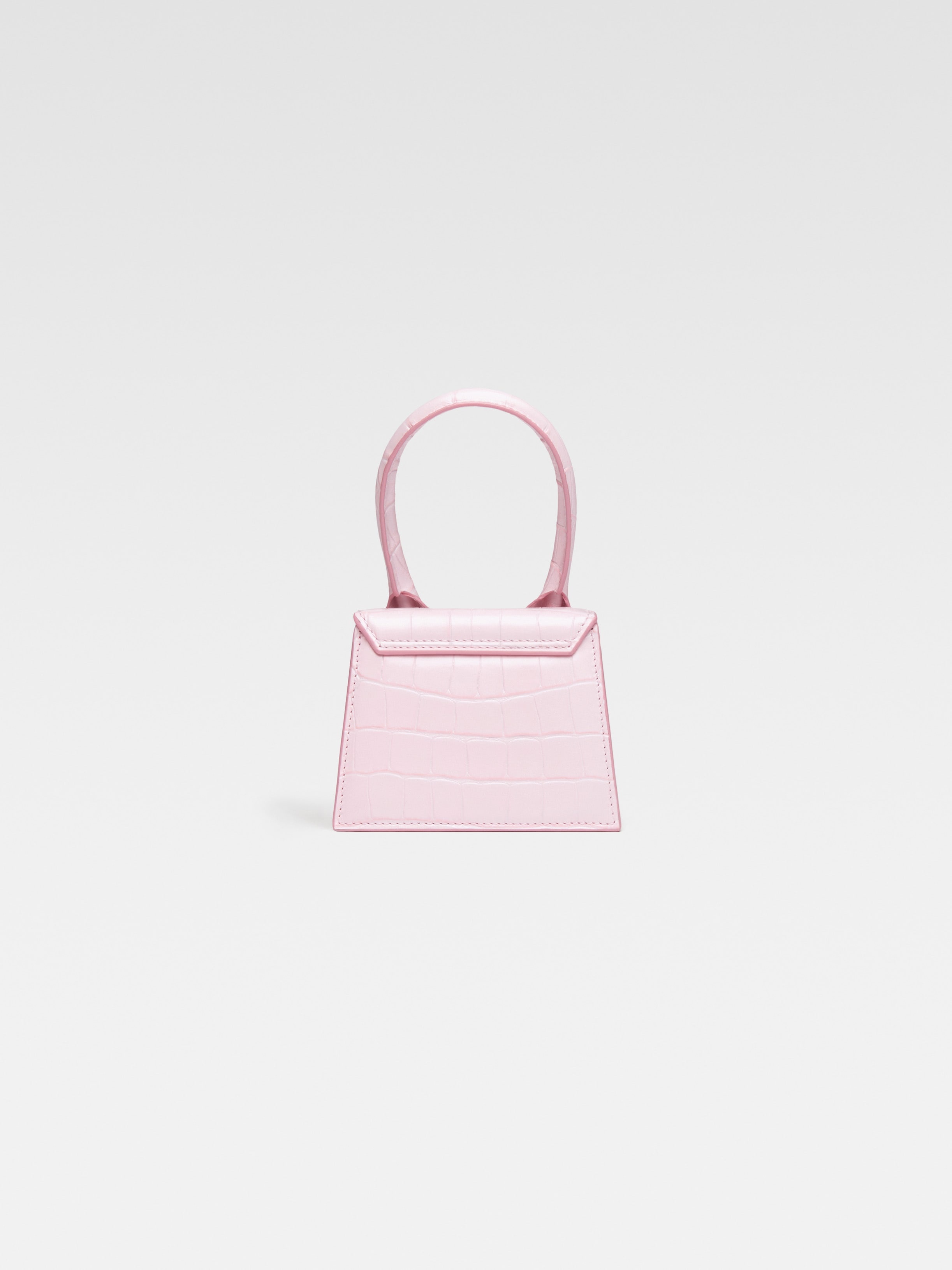 Jacquemus Le Chiquito Crocodile-Embossed Mini Tote Bag - Pink for Women