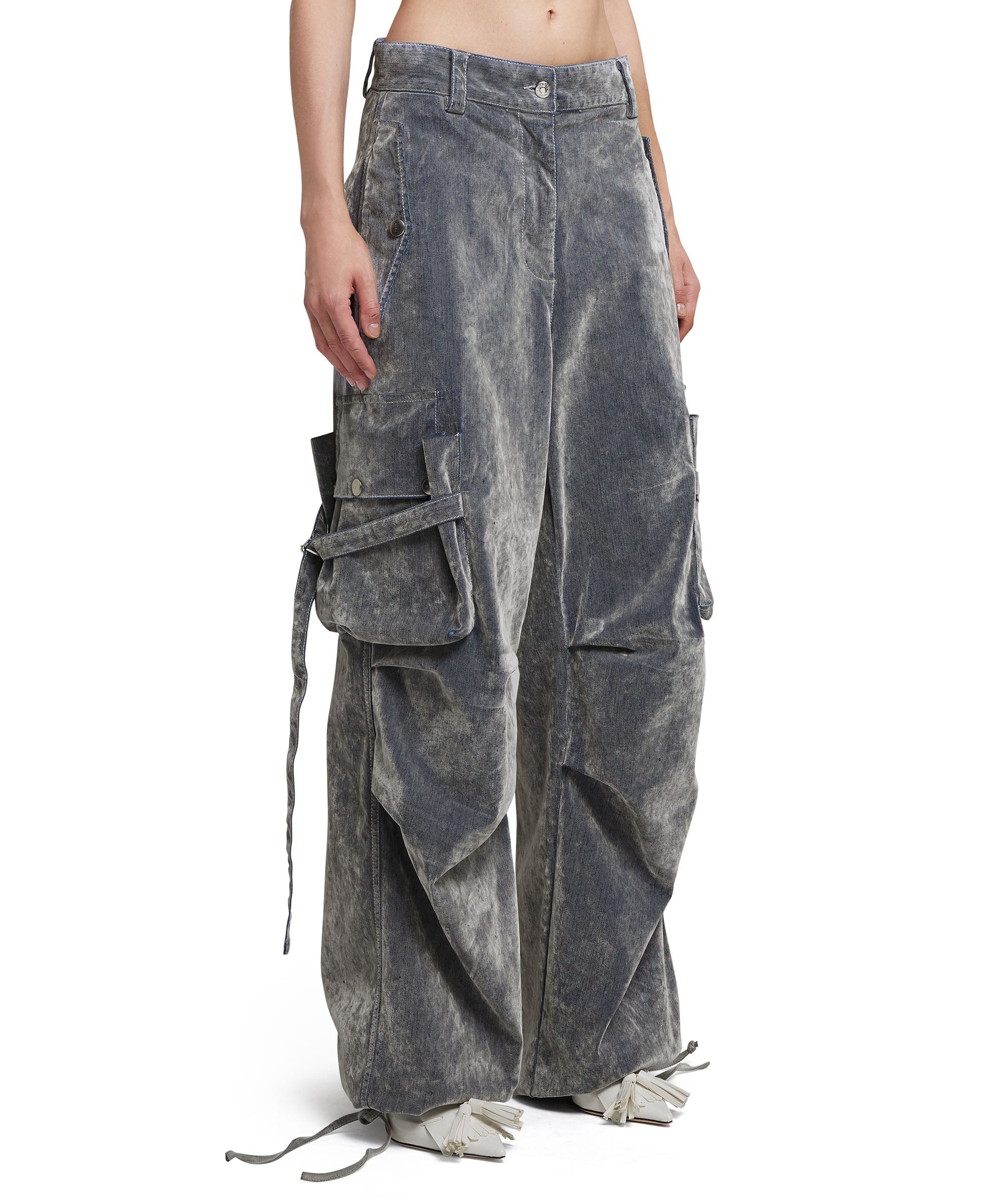 Cargo trousers with "Flock Denim" workmanship - 4