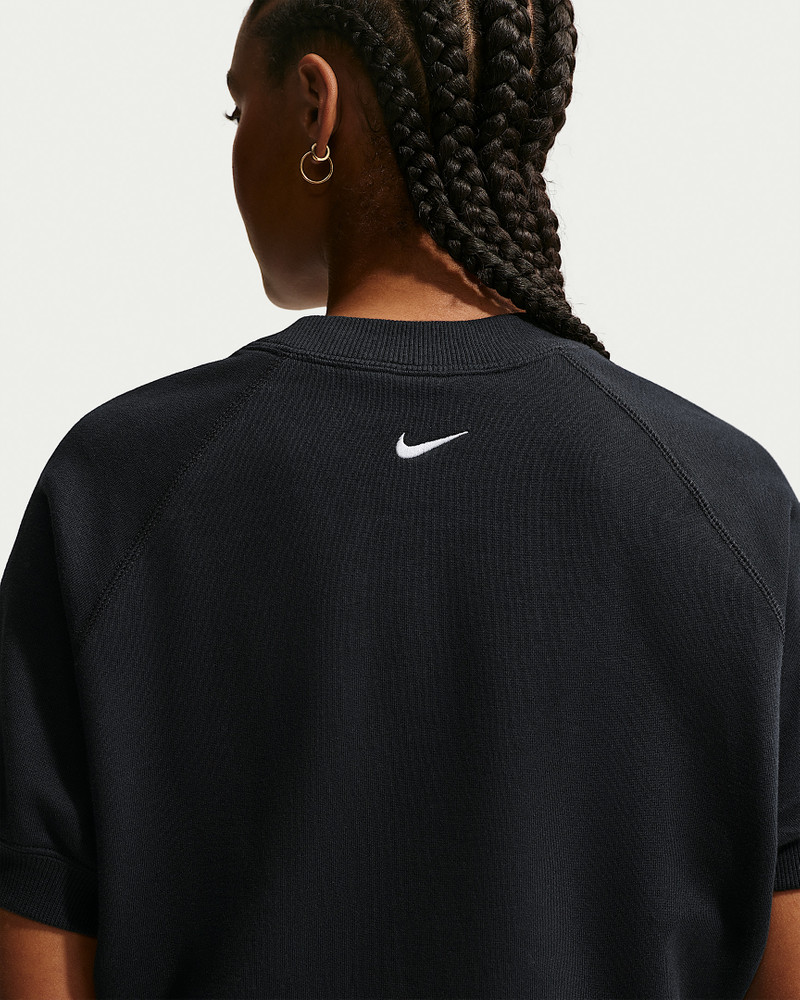 Nike Nike Sportswear Women's Loose Short-Sleeve French Terry Crew-Neck Sweatshirt outlook