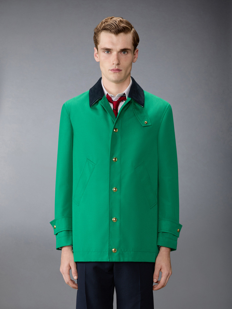 Thom Browne UNCONSTRUCTED CORDURA RELAXED OVERCOAT outlook