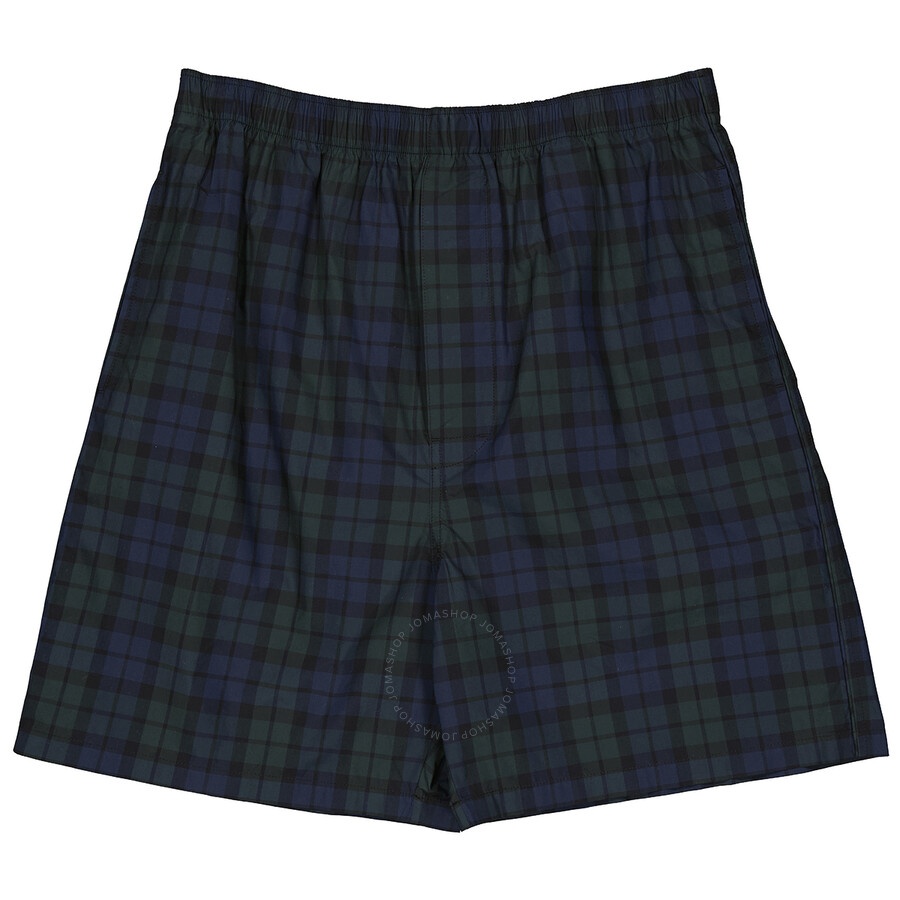 Balenciaga Men's Parisian Check Cotton-blend Shorts - 4