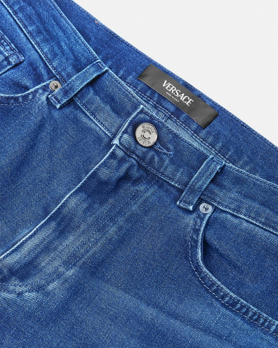VERSACE Embroidered Slim Fit Jeans outlook