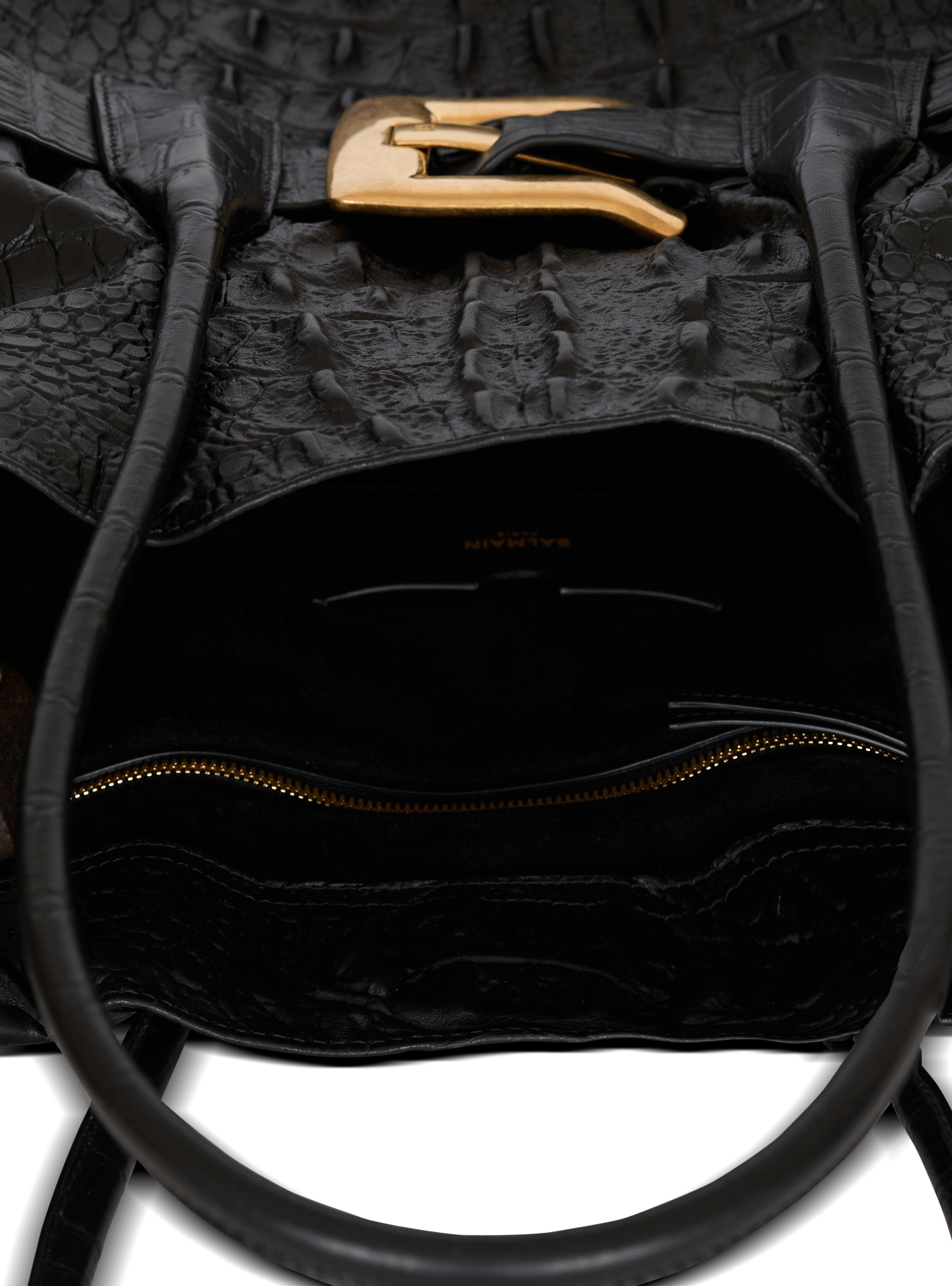 XL Anthem bag in embossed crocodile-print calfskin - 6