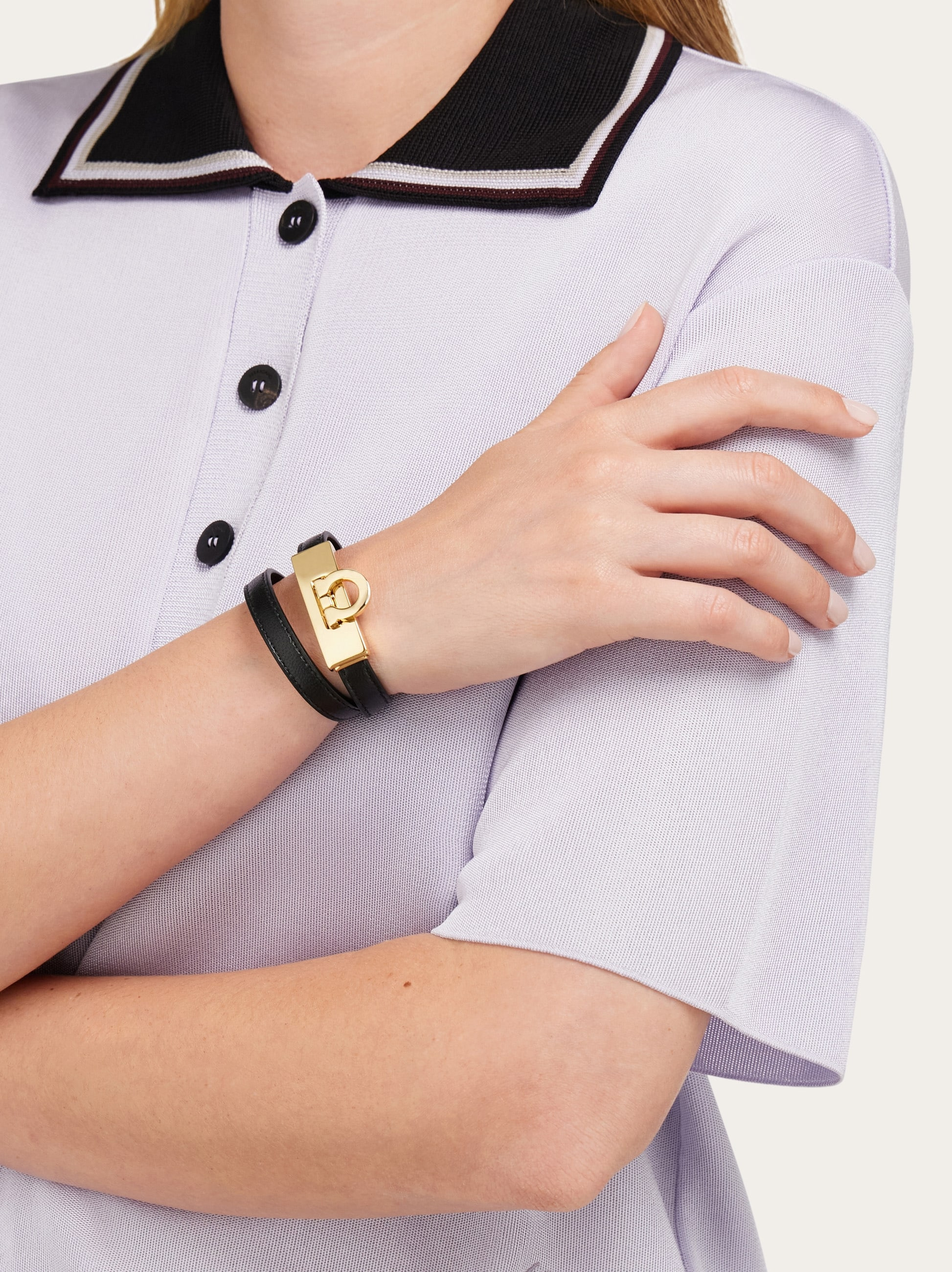 Gancini double twist bracelet - Mis 17 - 4
