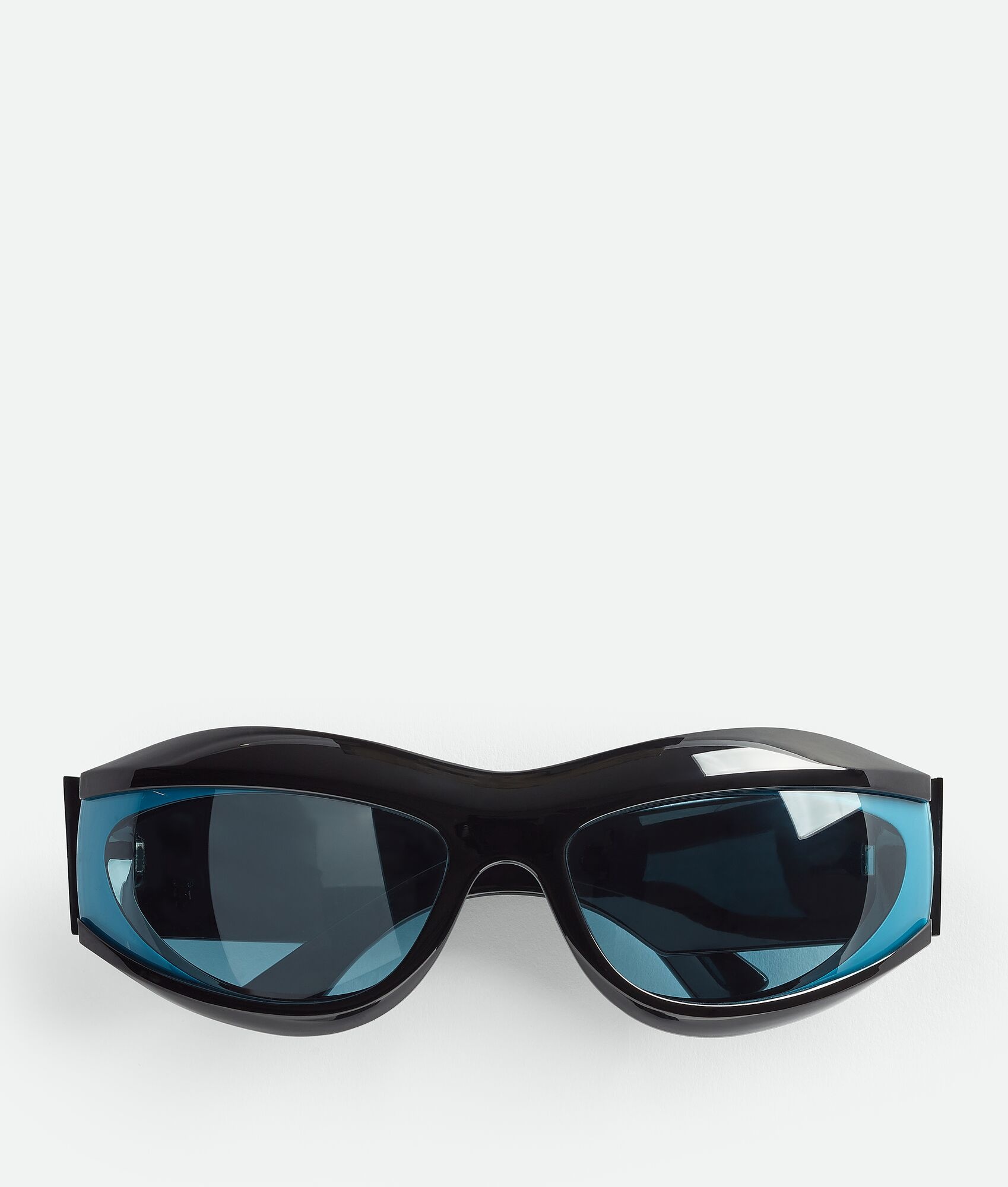 Bottega Veneta Cangi Wraparound Injected Acetate Sunglasses