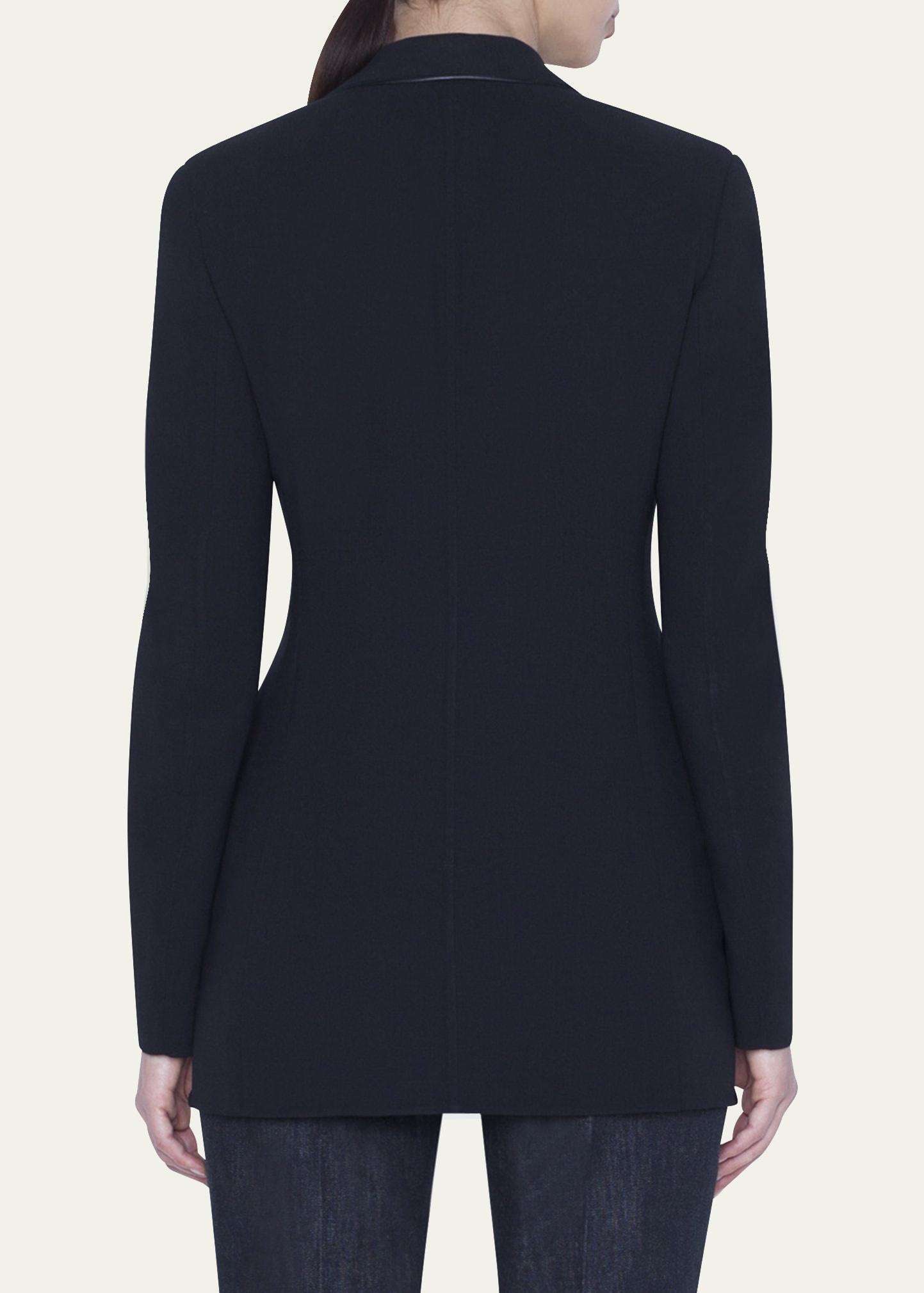 Odette Long Wool Blazer Jacket - 3