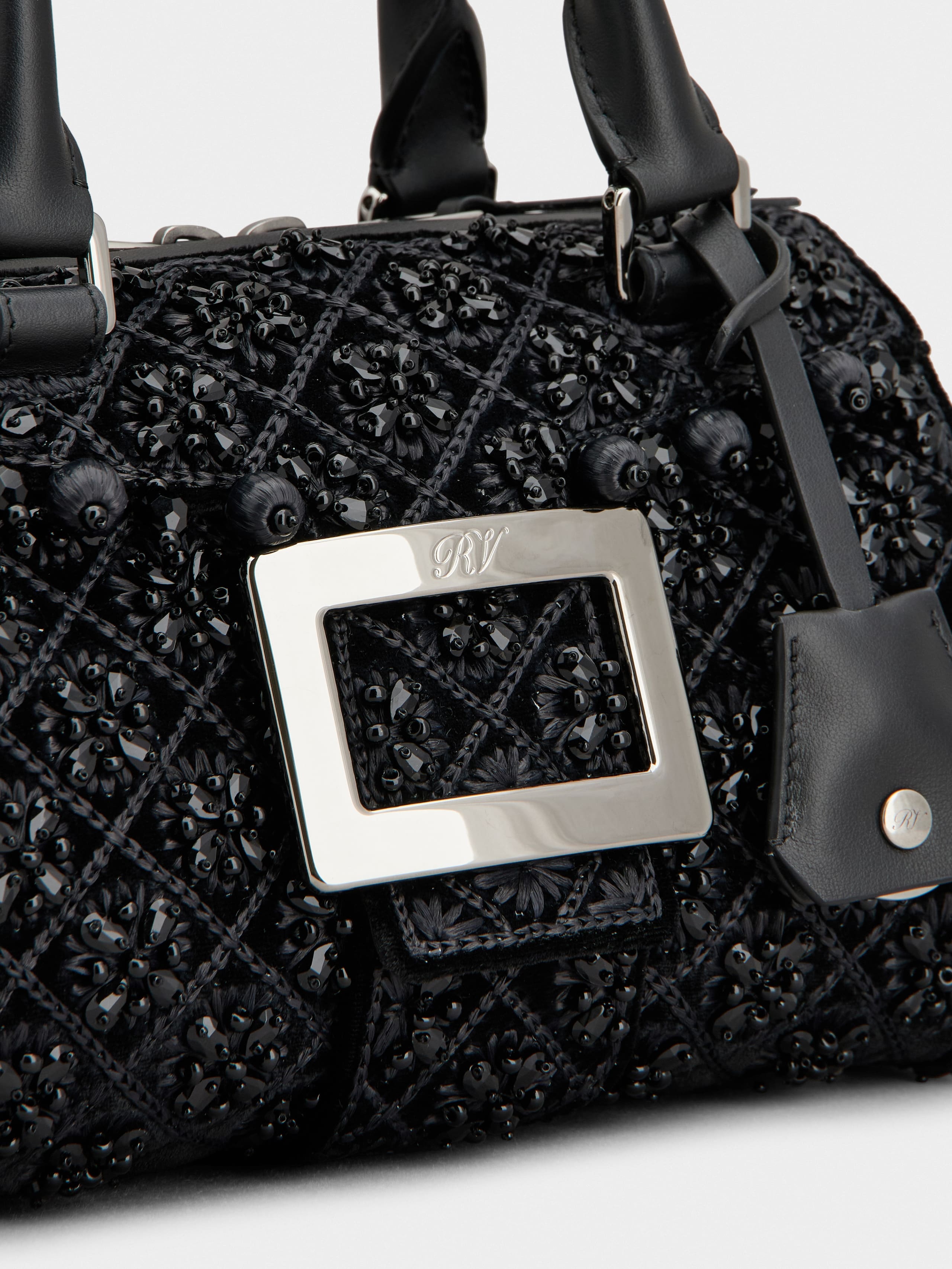 Belle Vivier Bag in velvet - 7