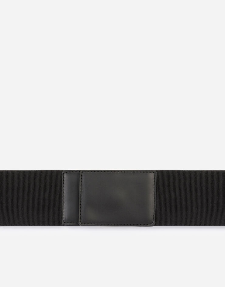 Stretch band and lux leather belt with DG logo - 3