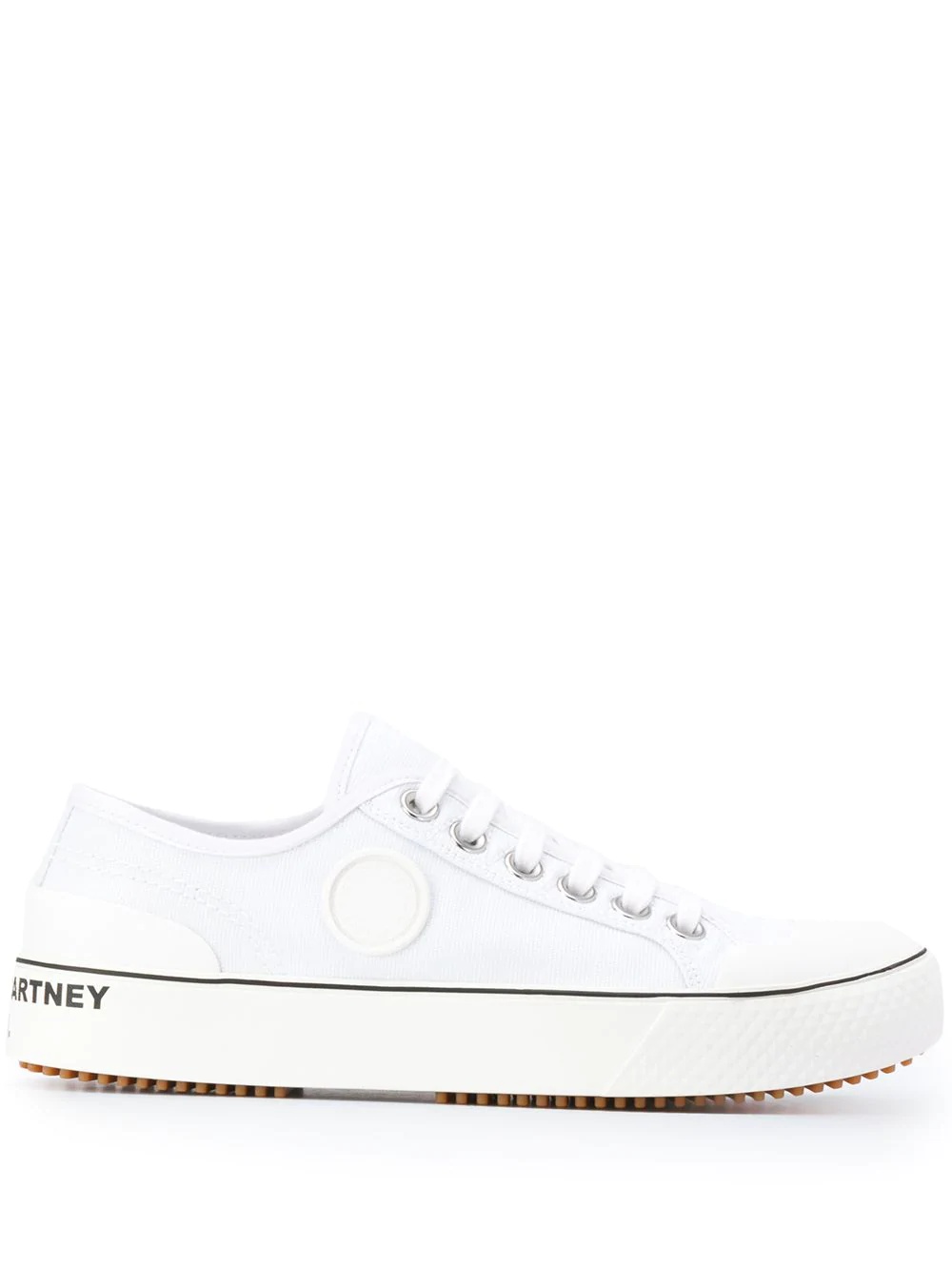 low-top lace-up sneakers - 1