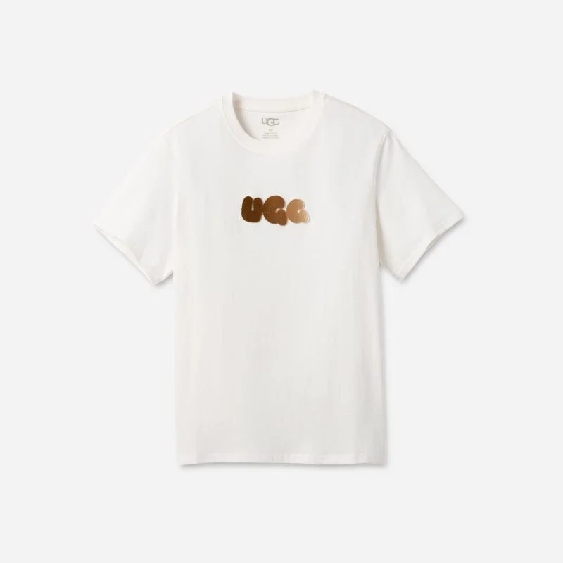 ® Women's Bubble Logo Tee Cotton Tops in Nimbus - 1