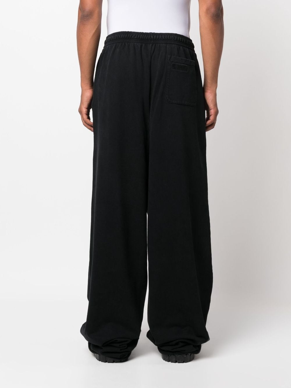 wide-leg cotton trousers - 5
