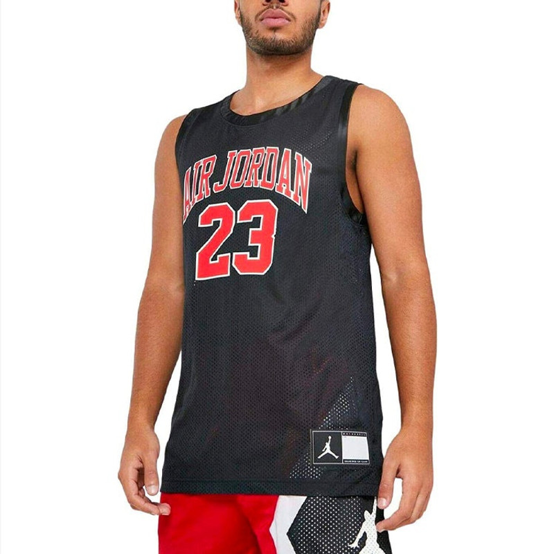 Jordan Men's Air Jordan Sports Vest Tops Black CZ2499-010 outlook