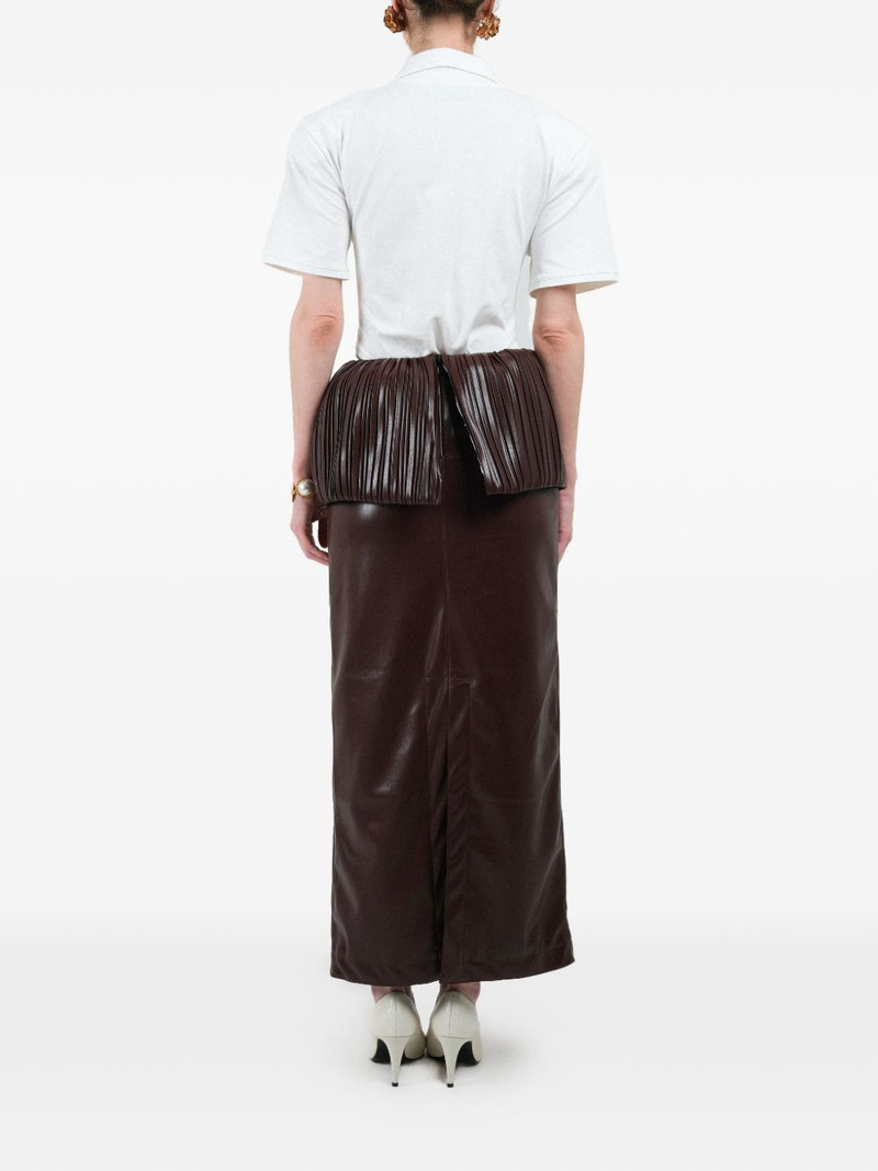 pleated balloon maxi skirt 5