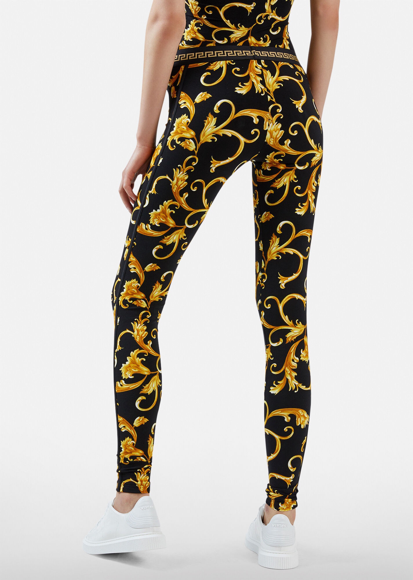 Barocco Print Leggings - 3