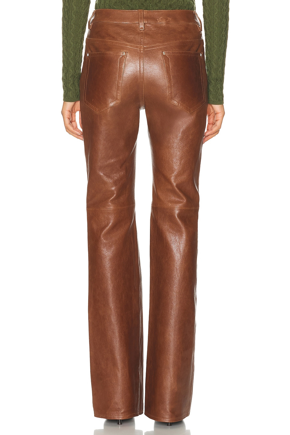 Leather Straight Leg - 4