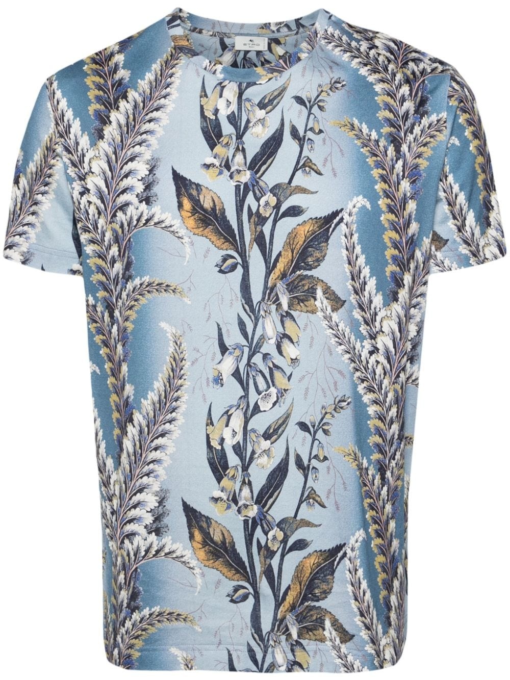 botanical-print cotton T-shirt - 1