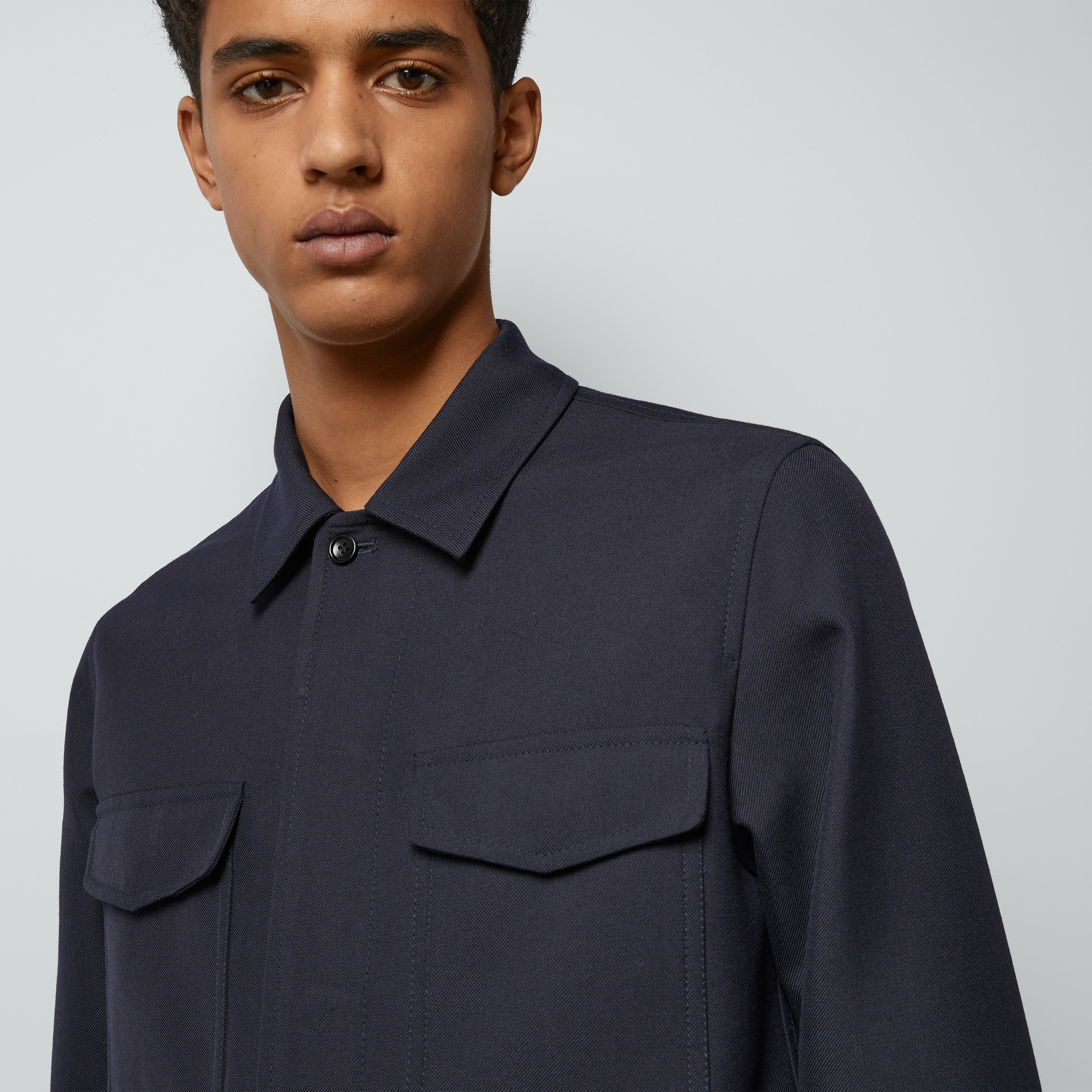 Wool twill jacket - 3