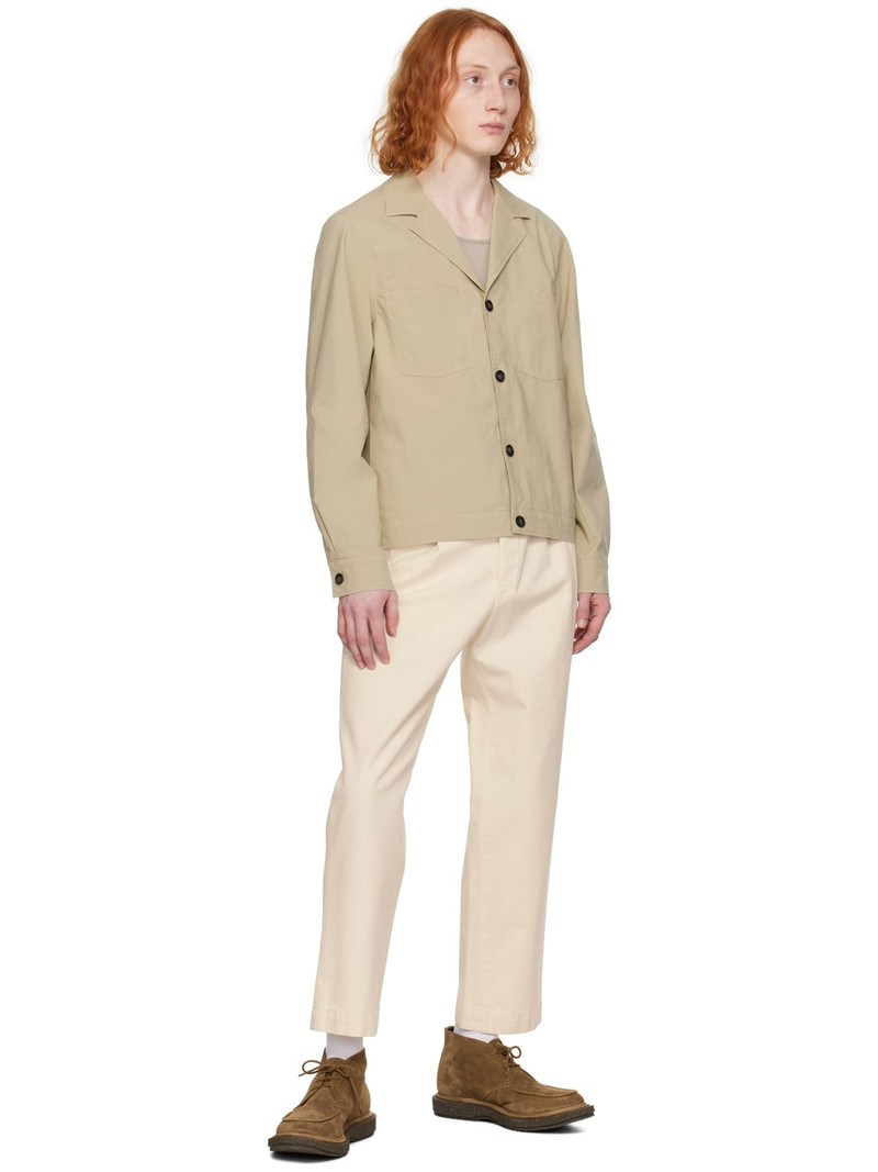 OFFICINE GÉNÉRALE Beige Pocket Long Sleeve Shirt outlook