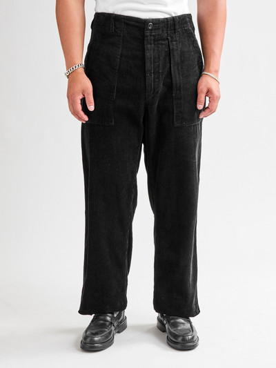 Engineered Garments 8W Cotton Corduroy Fatigue Pants in Black outlook