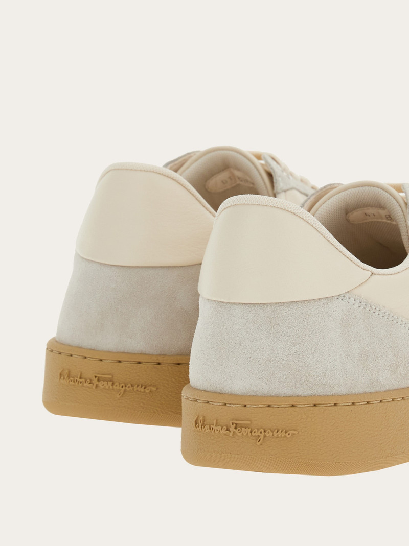 FERRAGAMO Low top sneaker with signature outlook
