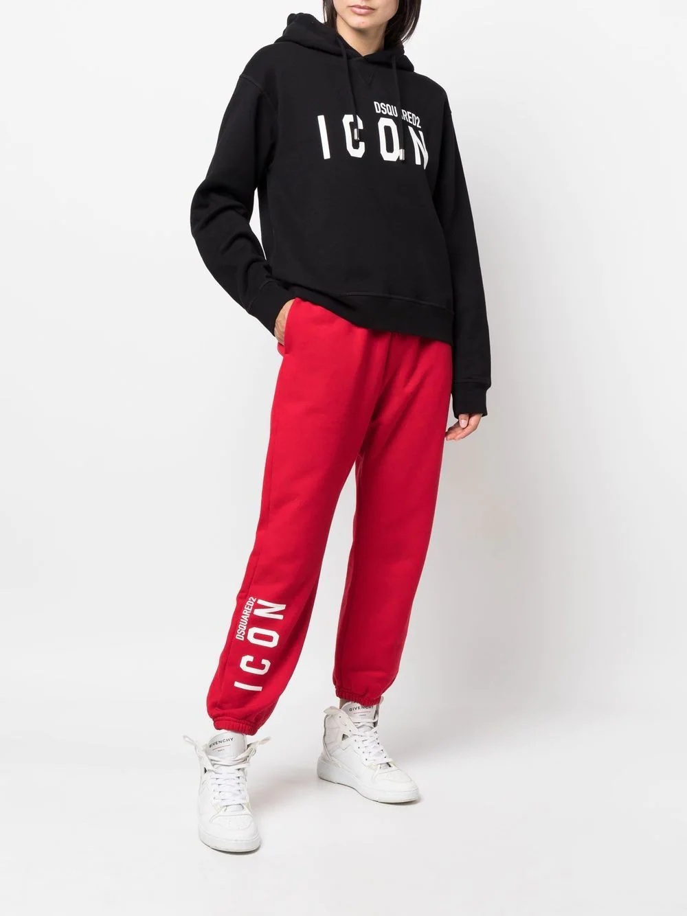 logo-print hoodie - 2