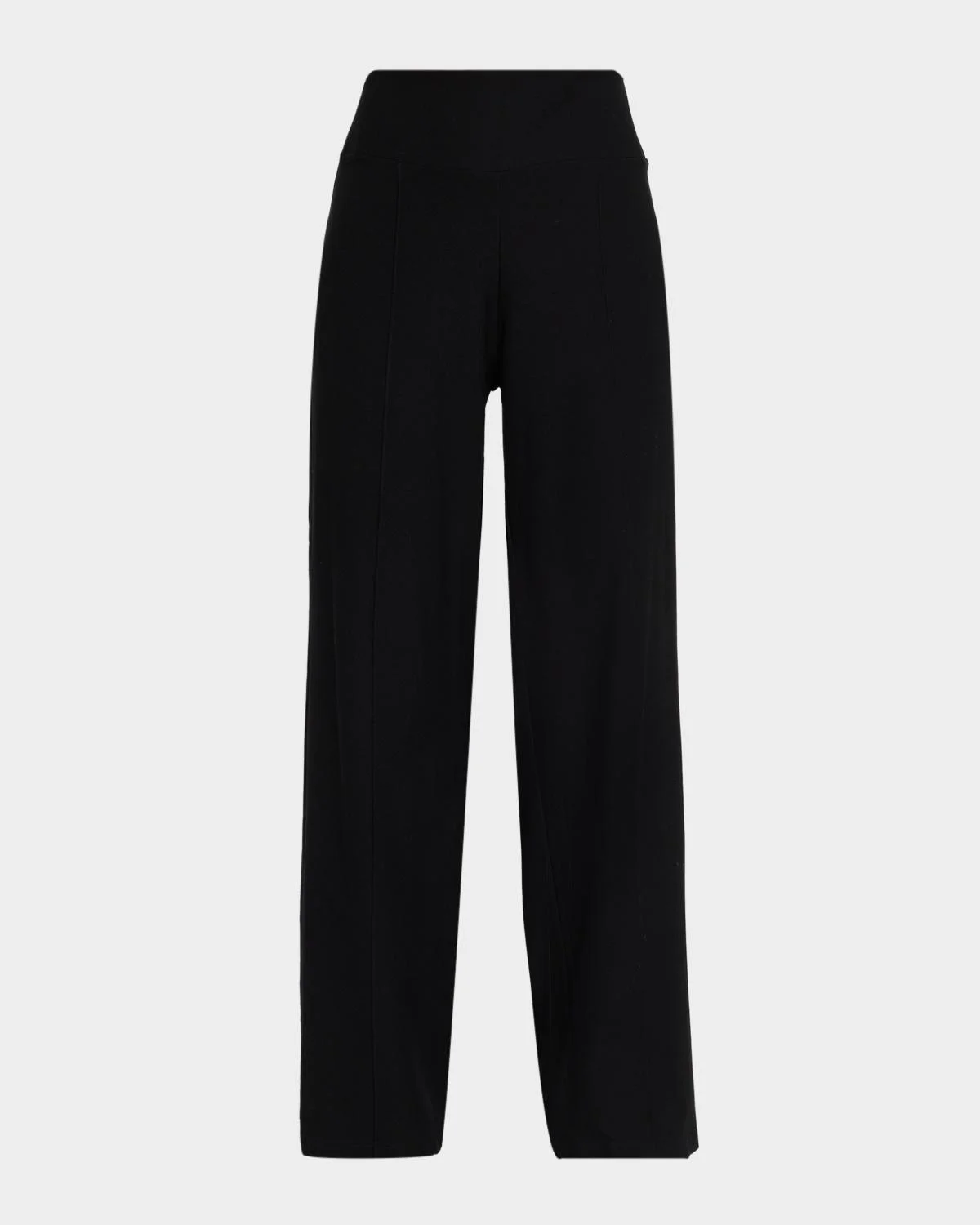 High-Rise Textural Knit Pants - 1
