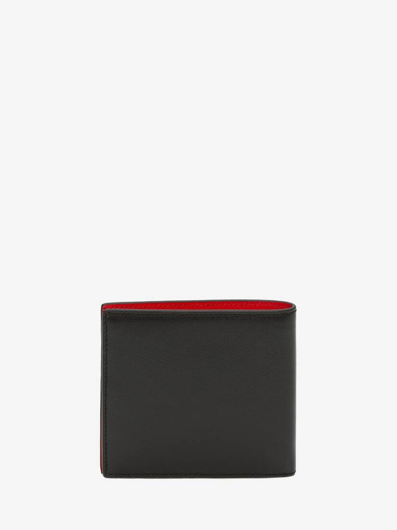 Alexander Mcqueen Billfold Wallet in Black/red 3