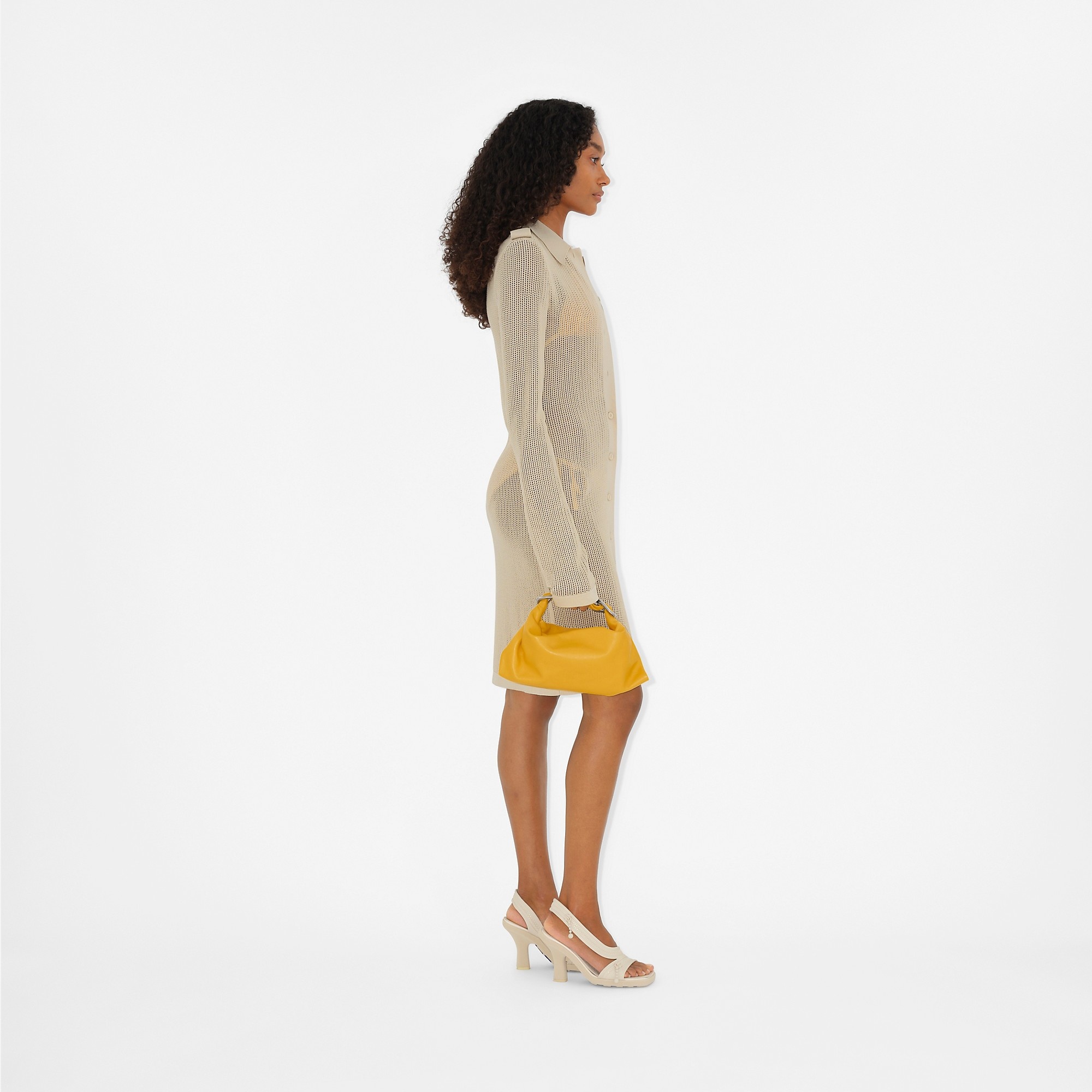 Cotton Mesh Dress - 3