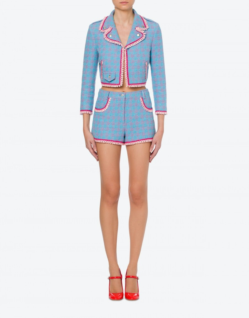Moschino HOUNDSTOOTH CROPPED JACKET outlook