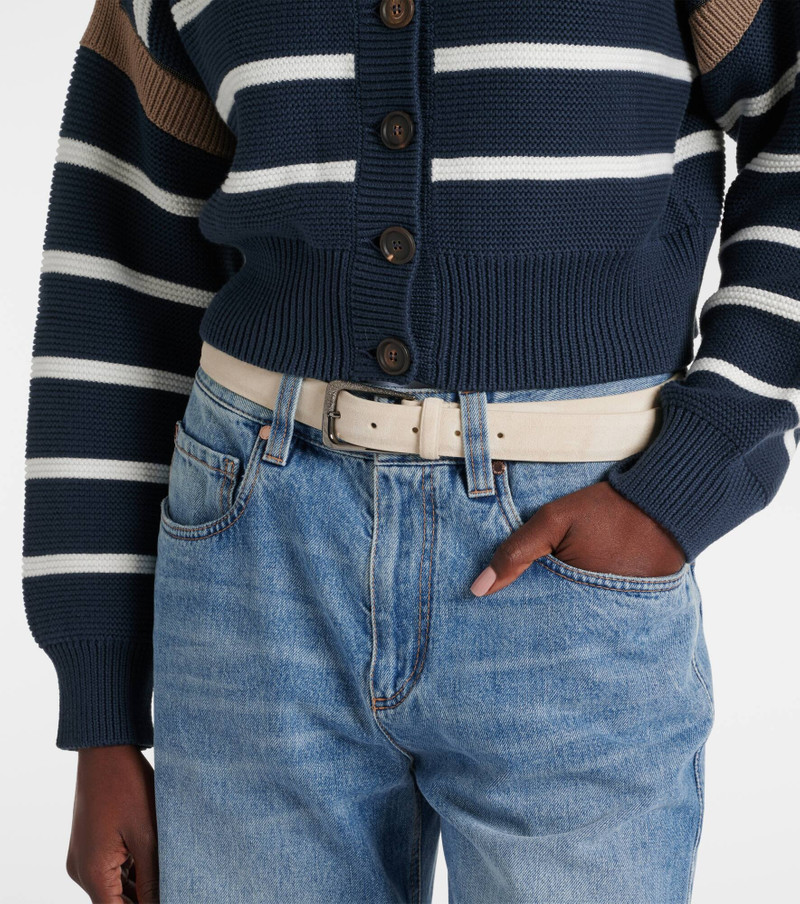 Brunello Cucinelli Suede belt outlook