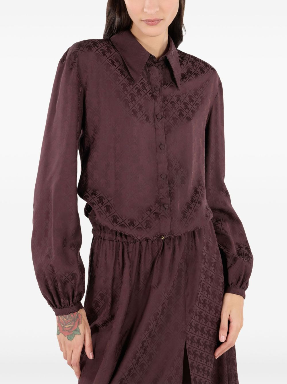 silk shirt dress - 6