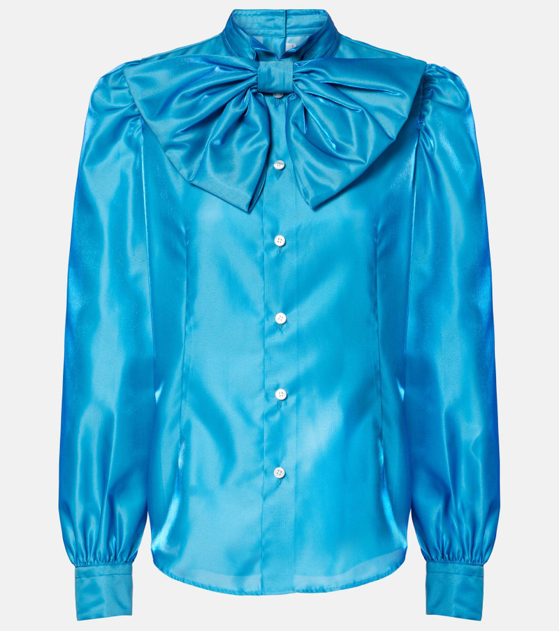 Bow-detail satin blouse 1