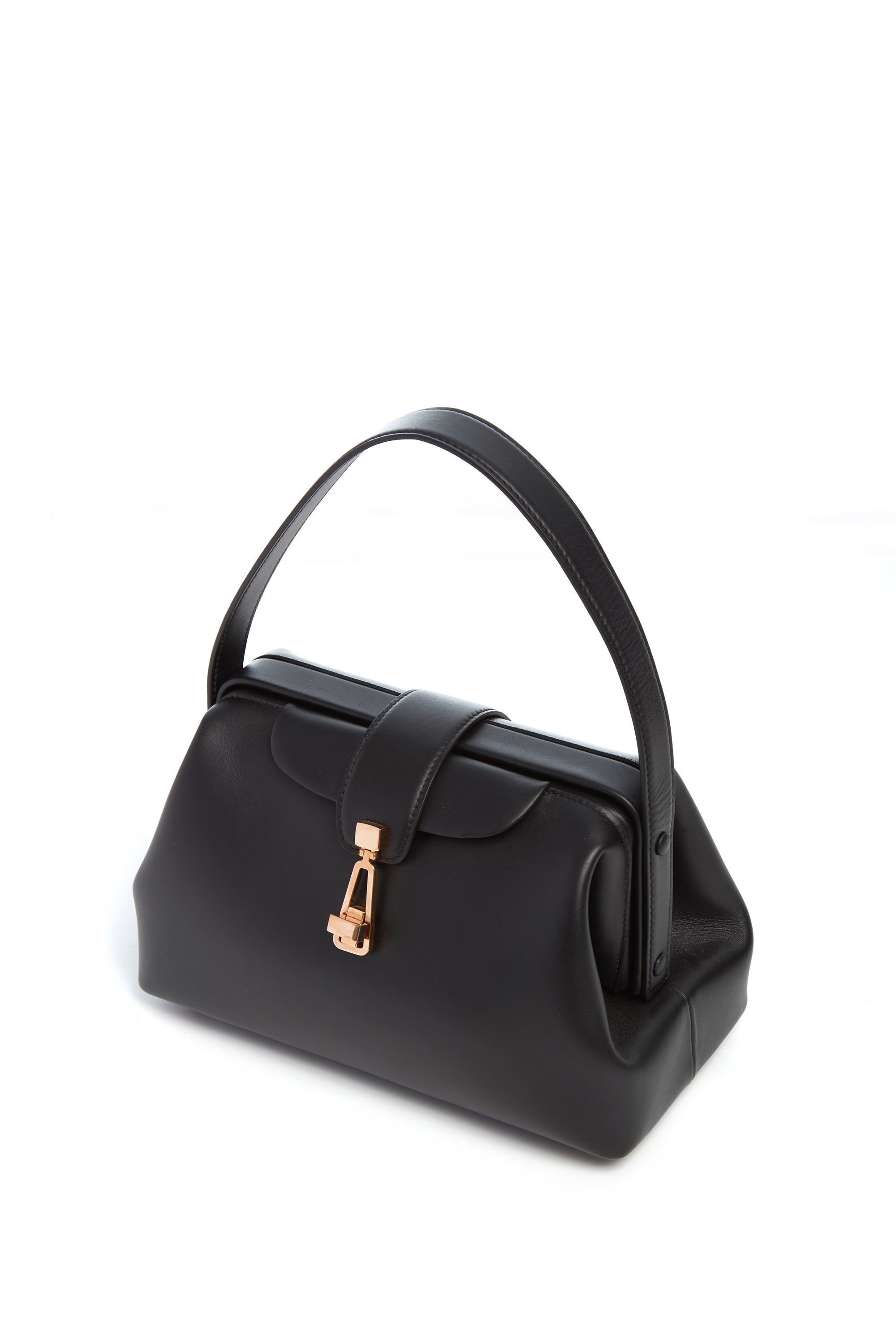 Golda Bag in Black Leather - 5