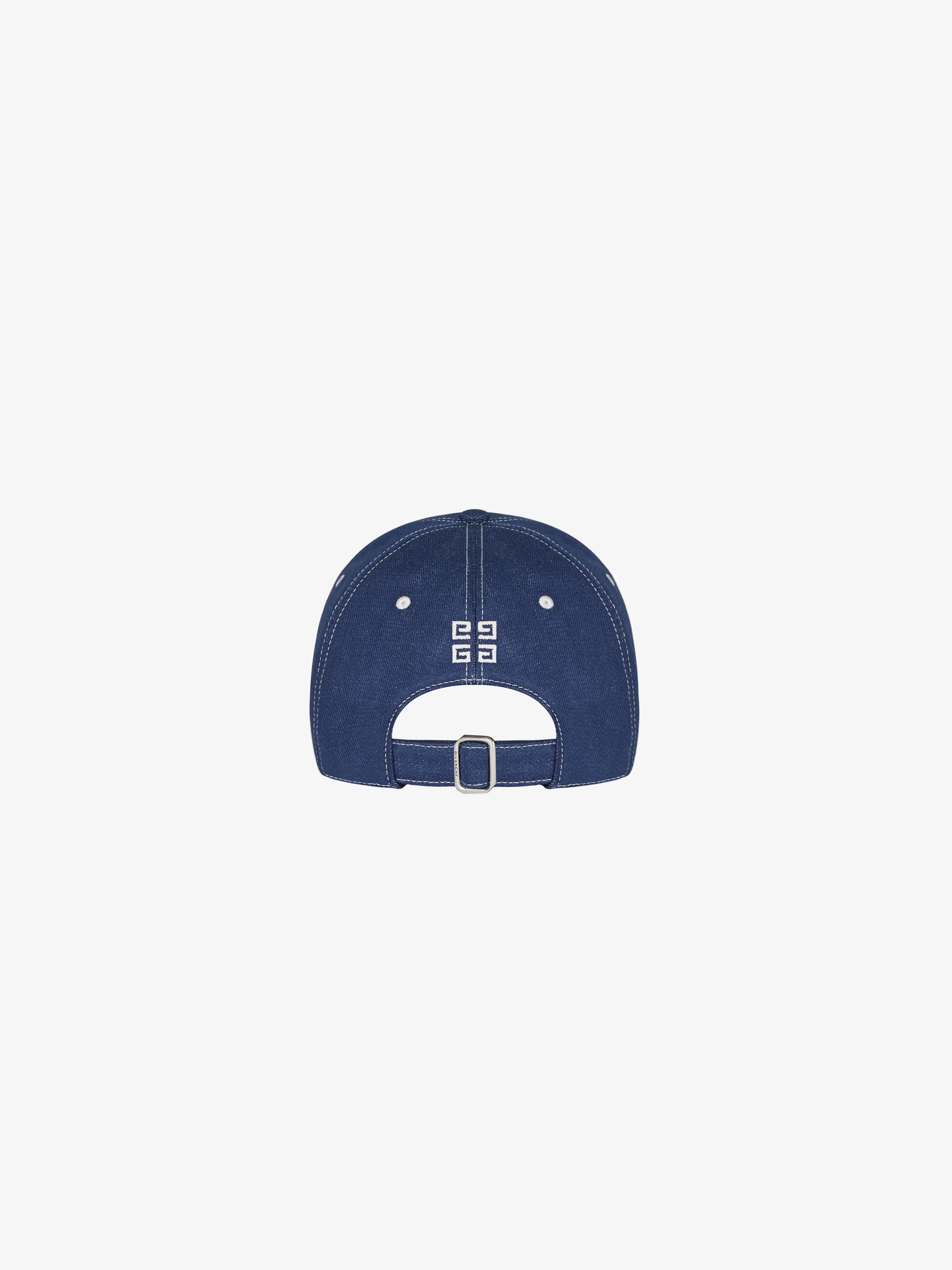 GIVENCHY帽子 Givenchy GIVENCHY EMBROIDERED CAP IN DENIM | REVERSIBLE