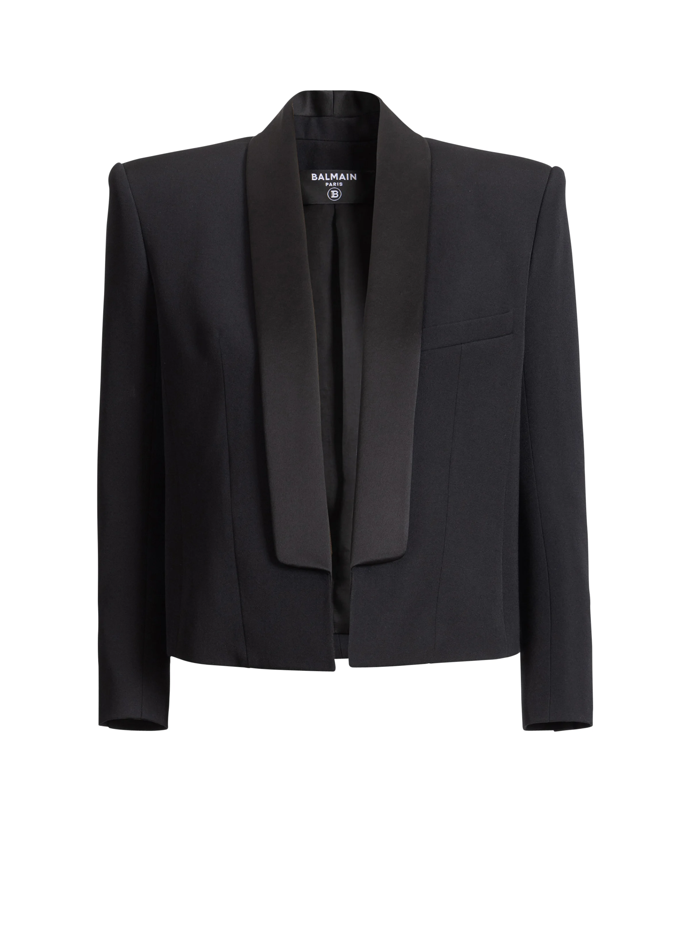 Cropped grain de poudre jacket - 1